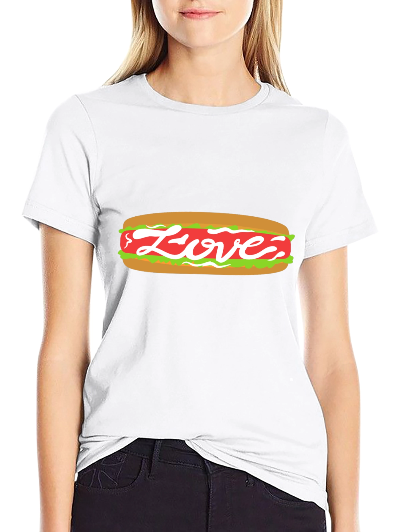 Love Hot Dog Graphic Tee - Unisex Casual Shirt