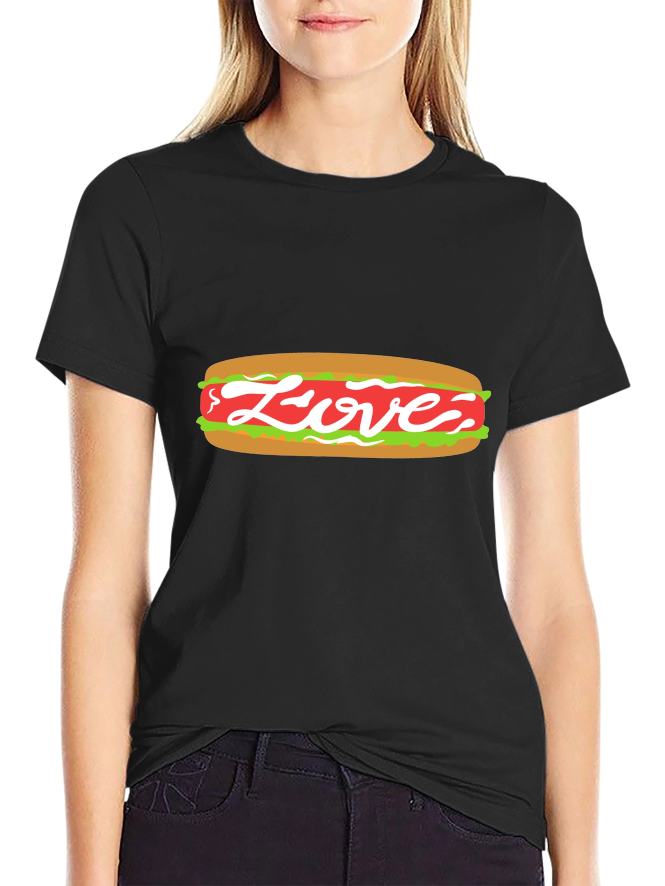 Love Hot Dog Graphic Tee - Unisex Casual Shirt