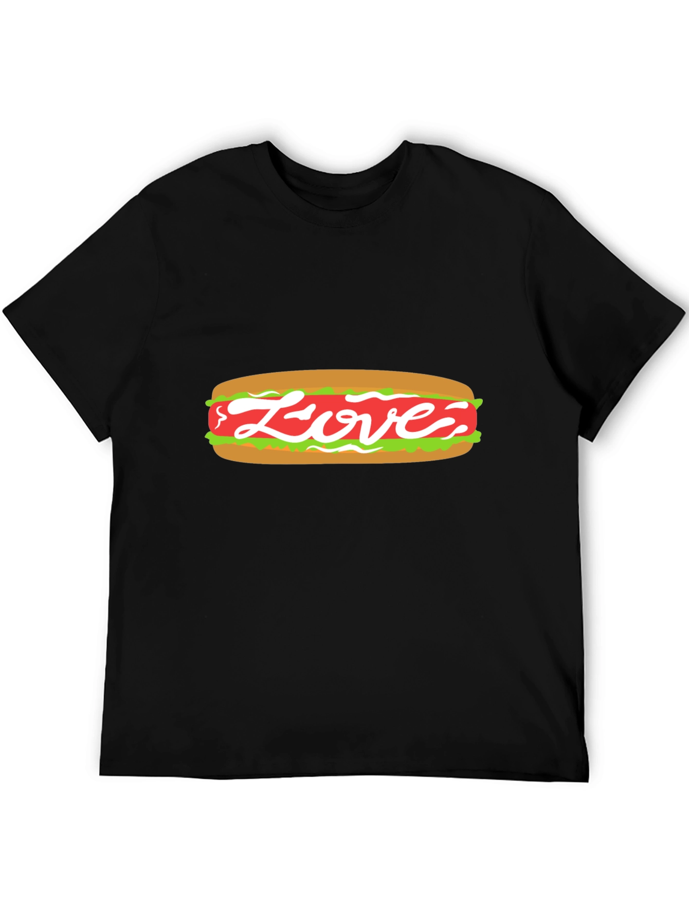 Love Hot Dog Graphic Tee - Unisex Casual Shirt