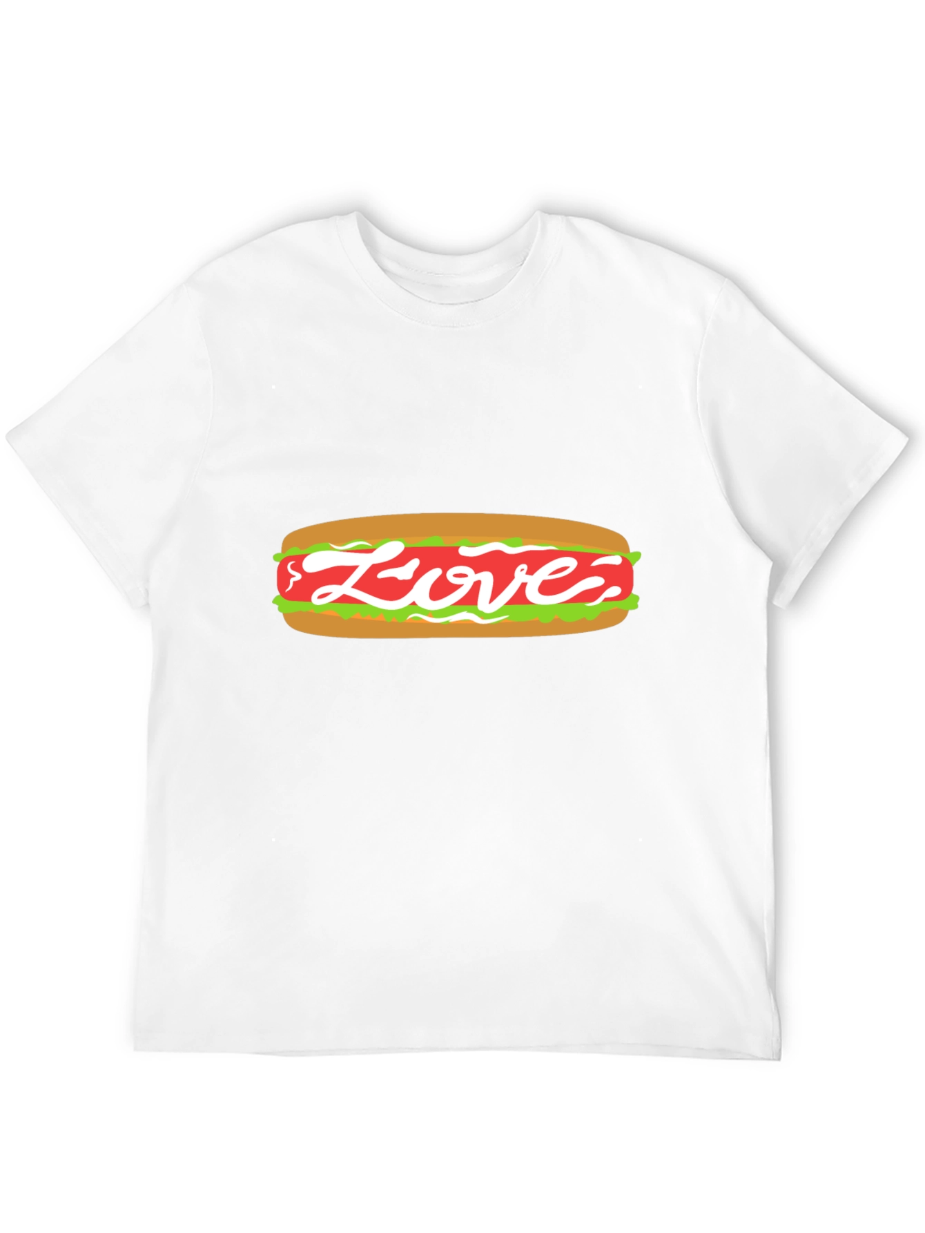 Love Hot Dog Graphic Tee - Unisex Casual Shirt