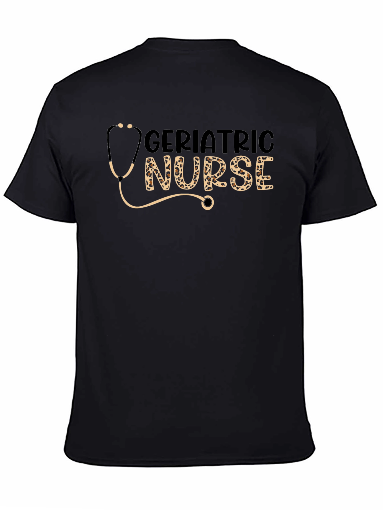 Geriatric Nurse Stethoscope Graphic T-Shirt