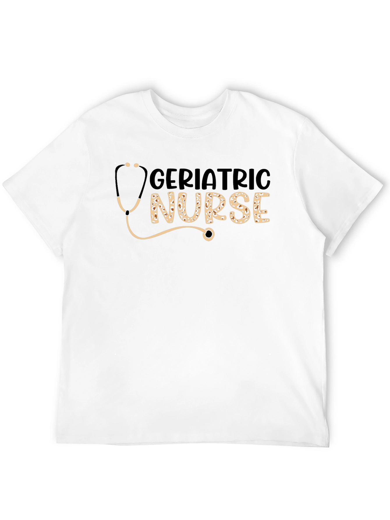 Geriatric Nurse Stethoscope Graphic T-Shirt