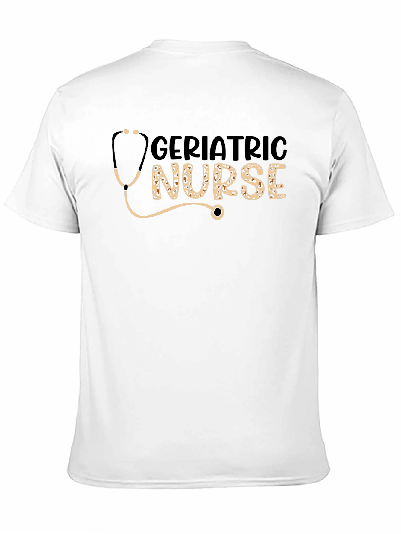 Geriatric Nurse Stethoscope Graphic T-Shirt