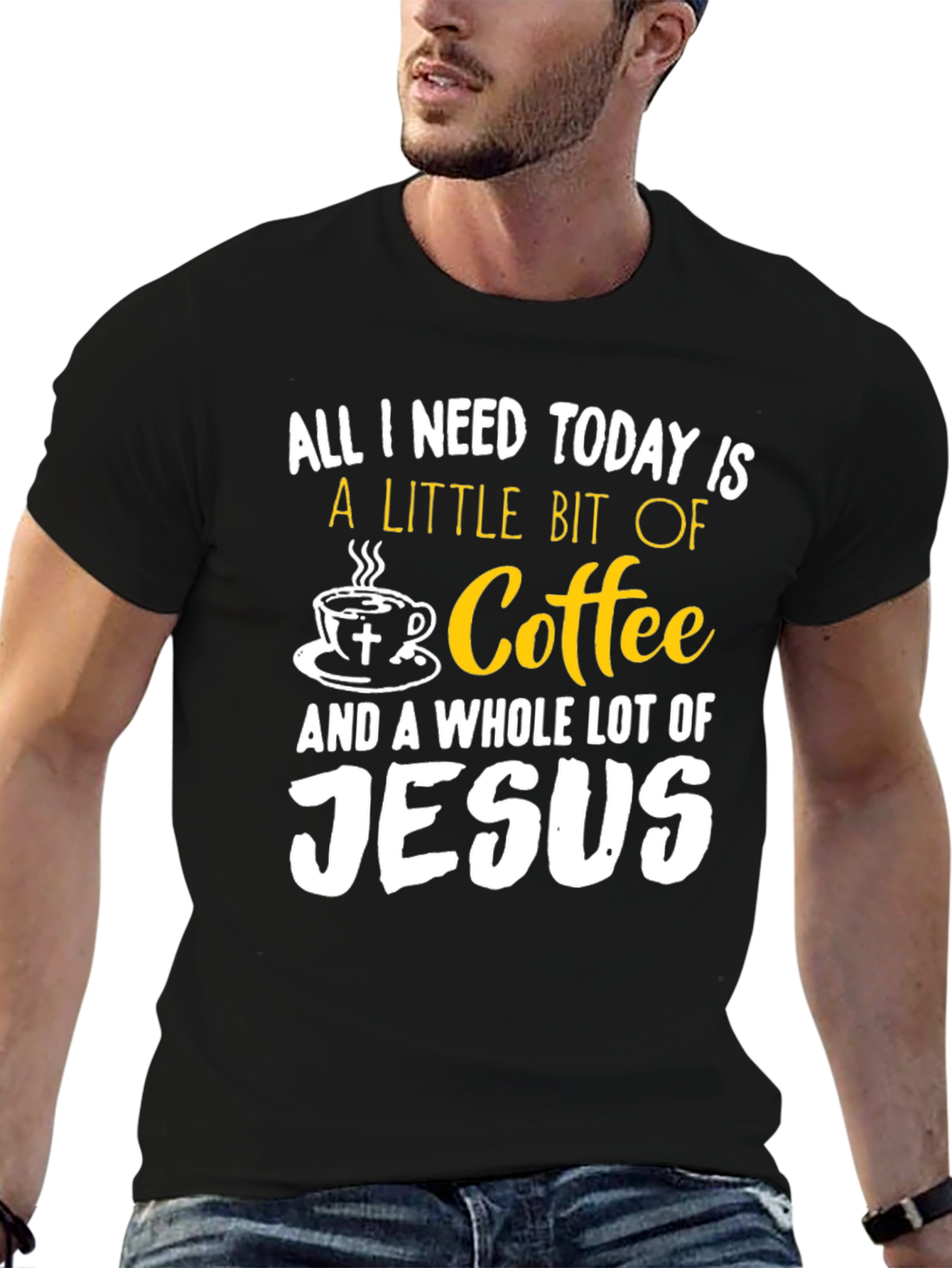 Coffee and Jesus Graphic T-Shirt
