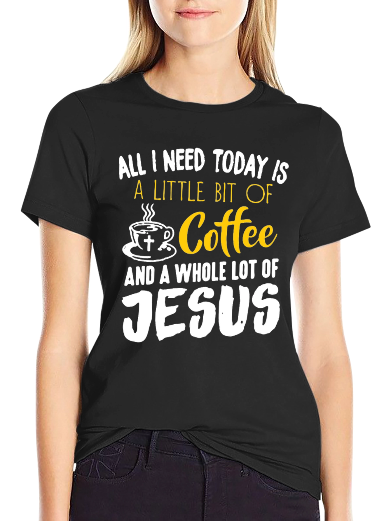Coffee and Jesus Graphic T-Shirt