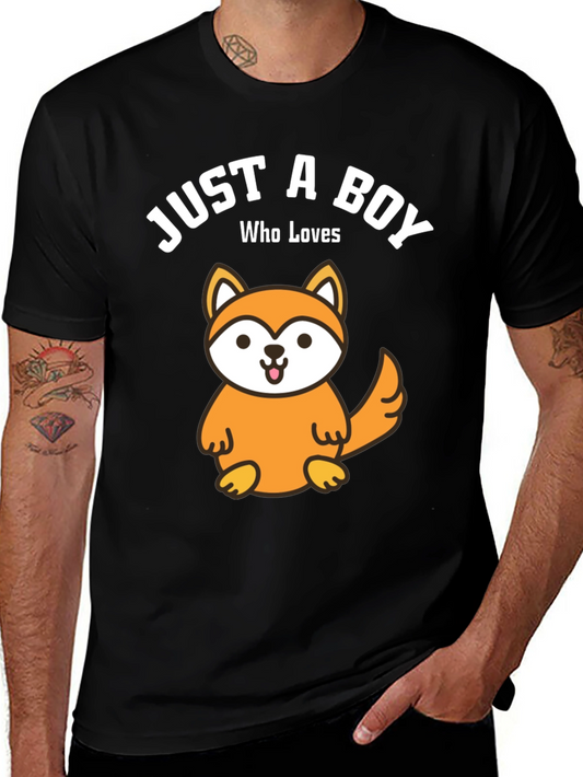 Boy Who Loves Foxes T-Shirt - Cute Animal Tee
