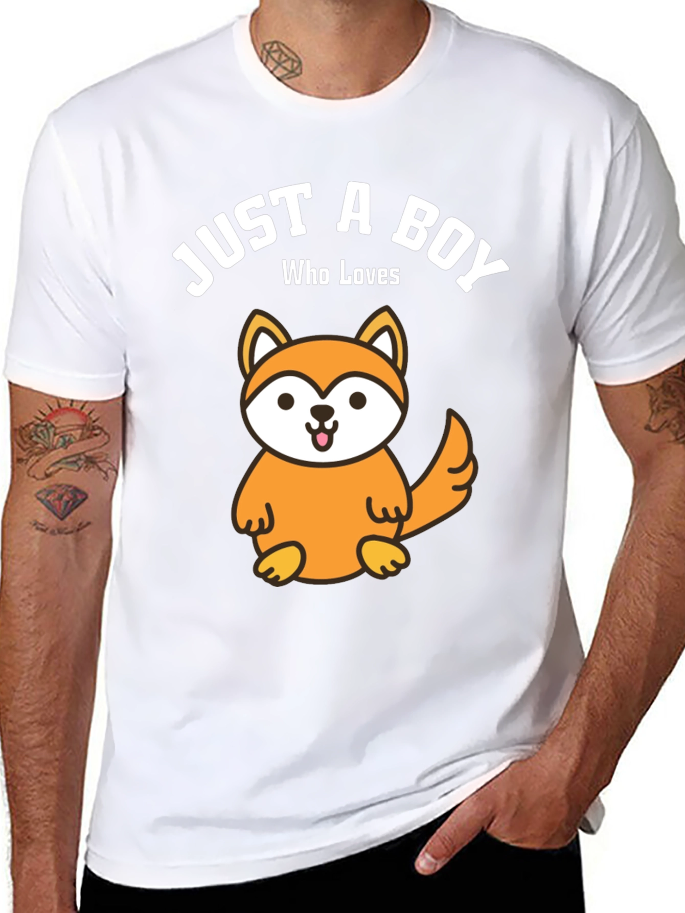 Boy Who Loves Foxes T-Shirt - Cute Animal Tee