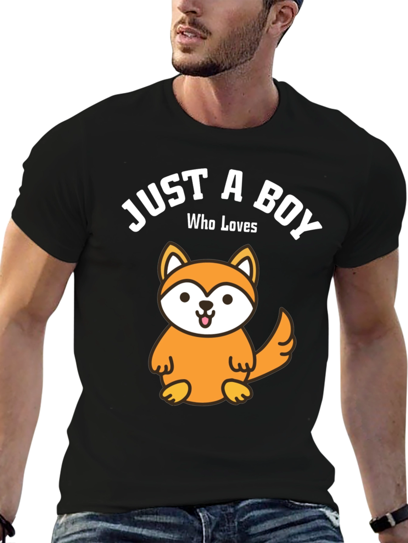 Boy Who Loves Foxes T-Shirt - Cute Animal Tee