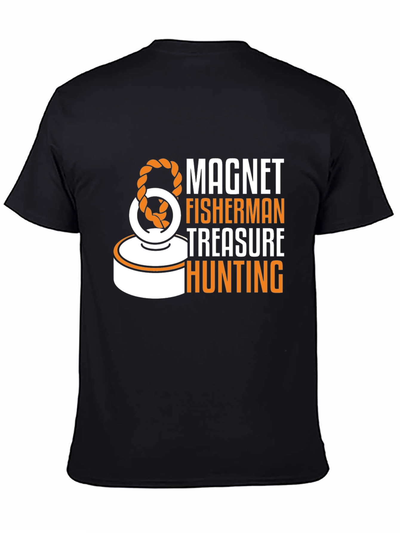 Magnet Fisherman Treasure Hunting Graphic T-Shirt