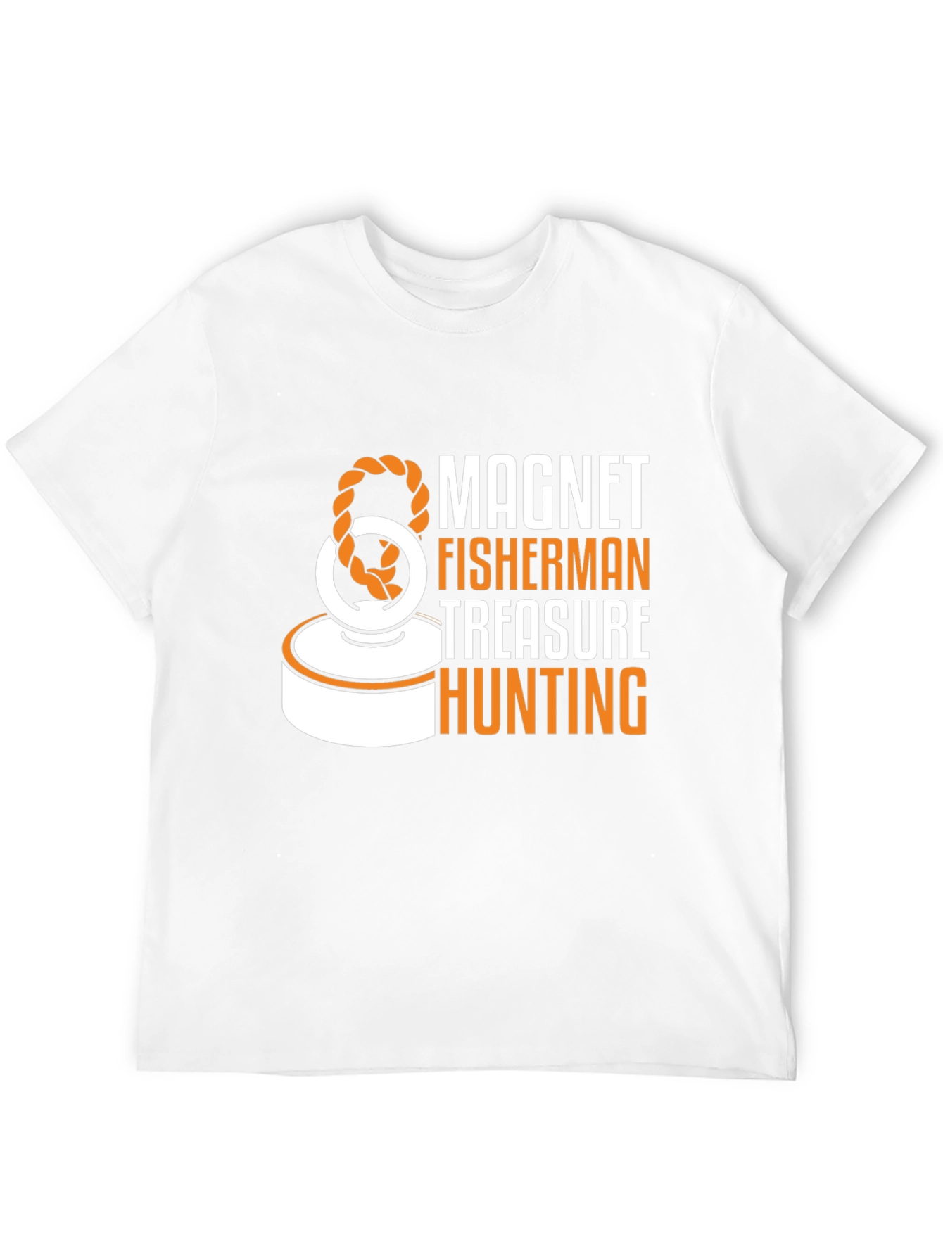 Magnet Fisherman Treasure Hunting Graphic T-Shirt