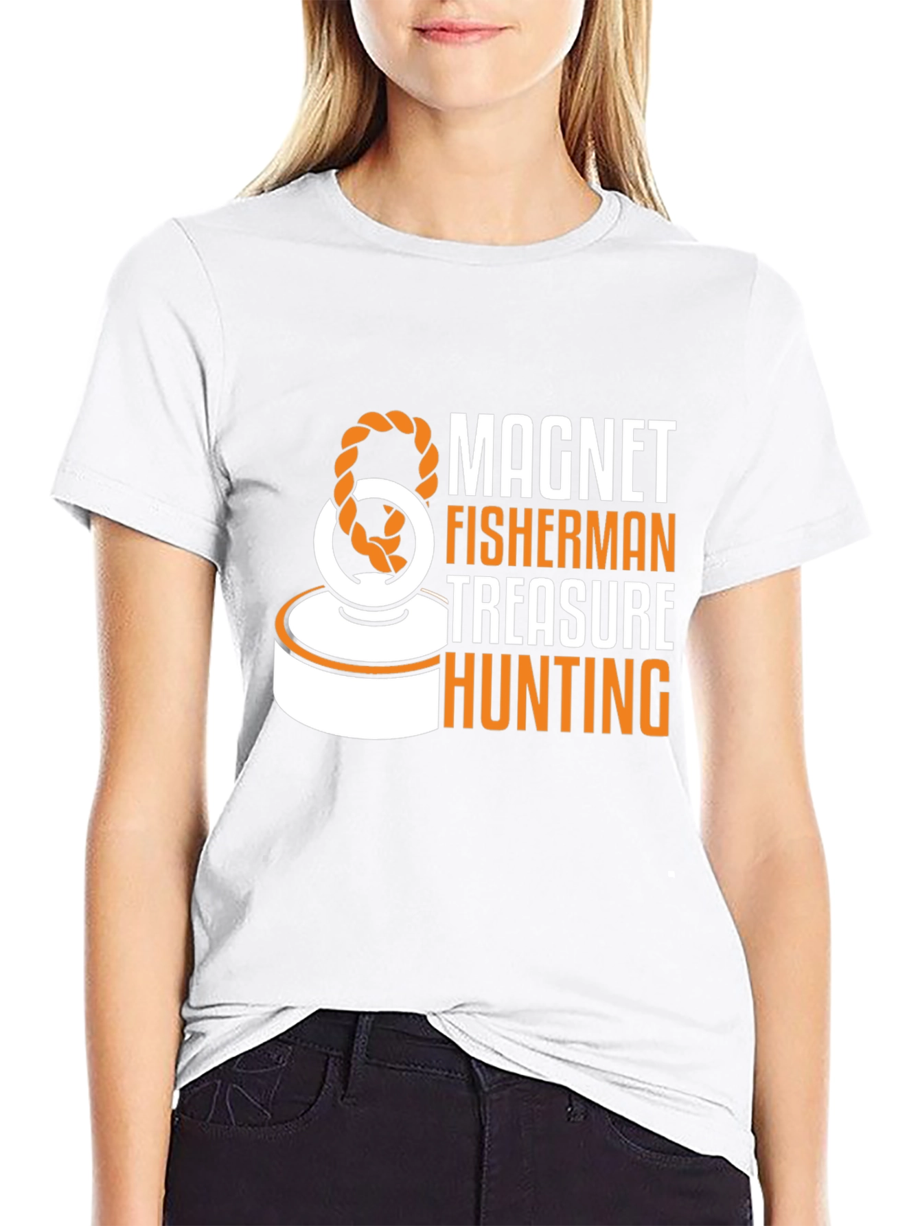 Magnet Fisherman Treasure Hunting Graphic T-Shirt