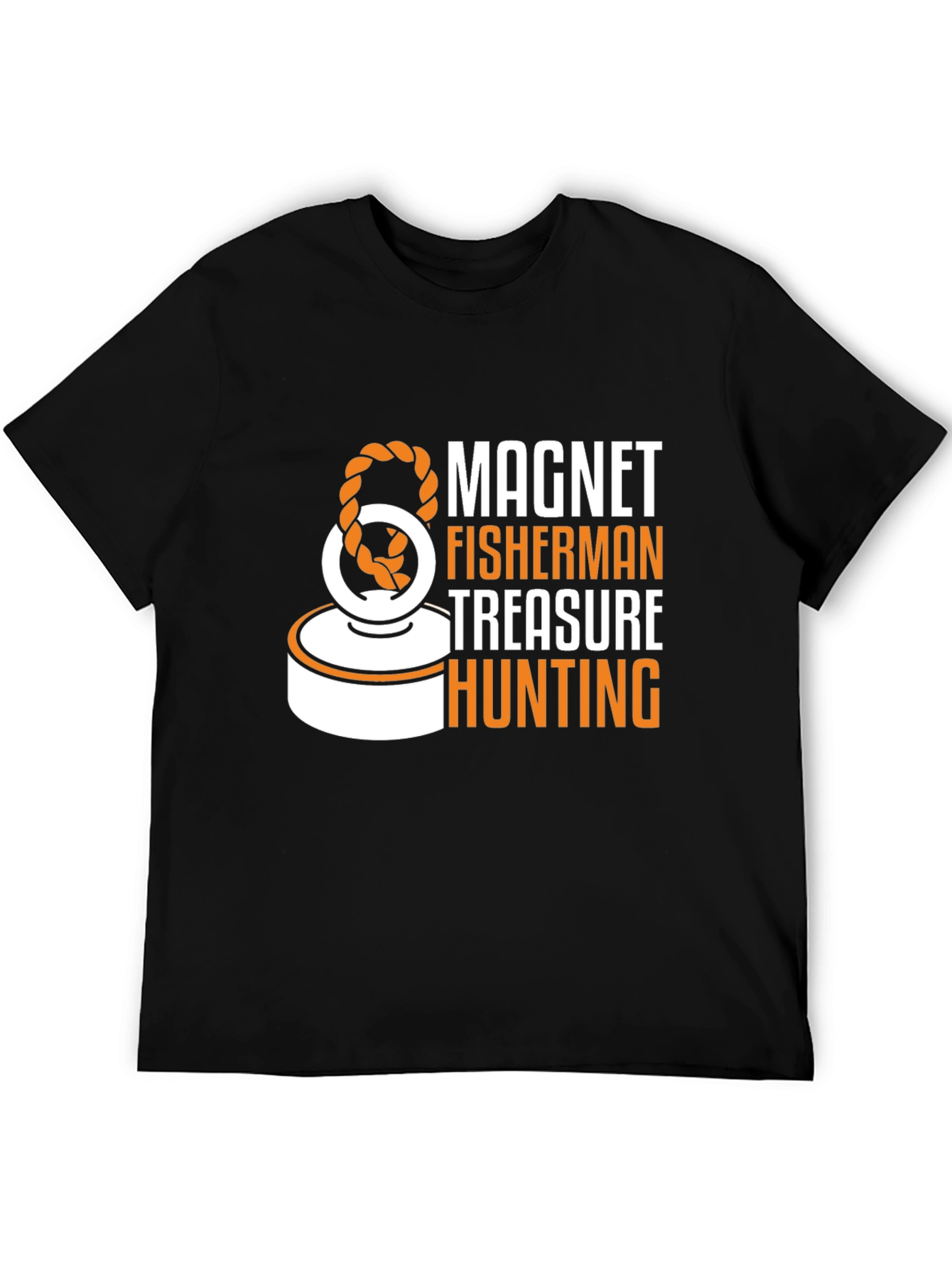 Magnet Fisherman Treasure Hunting Graphic T-Shirt