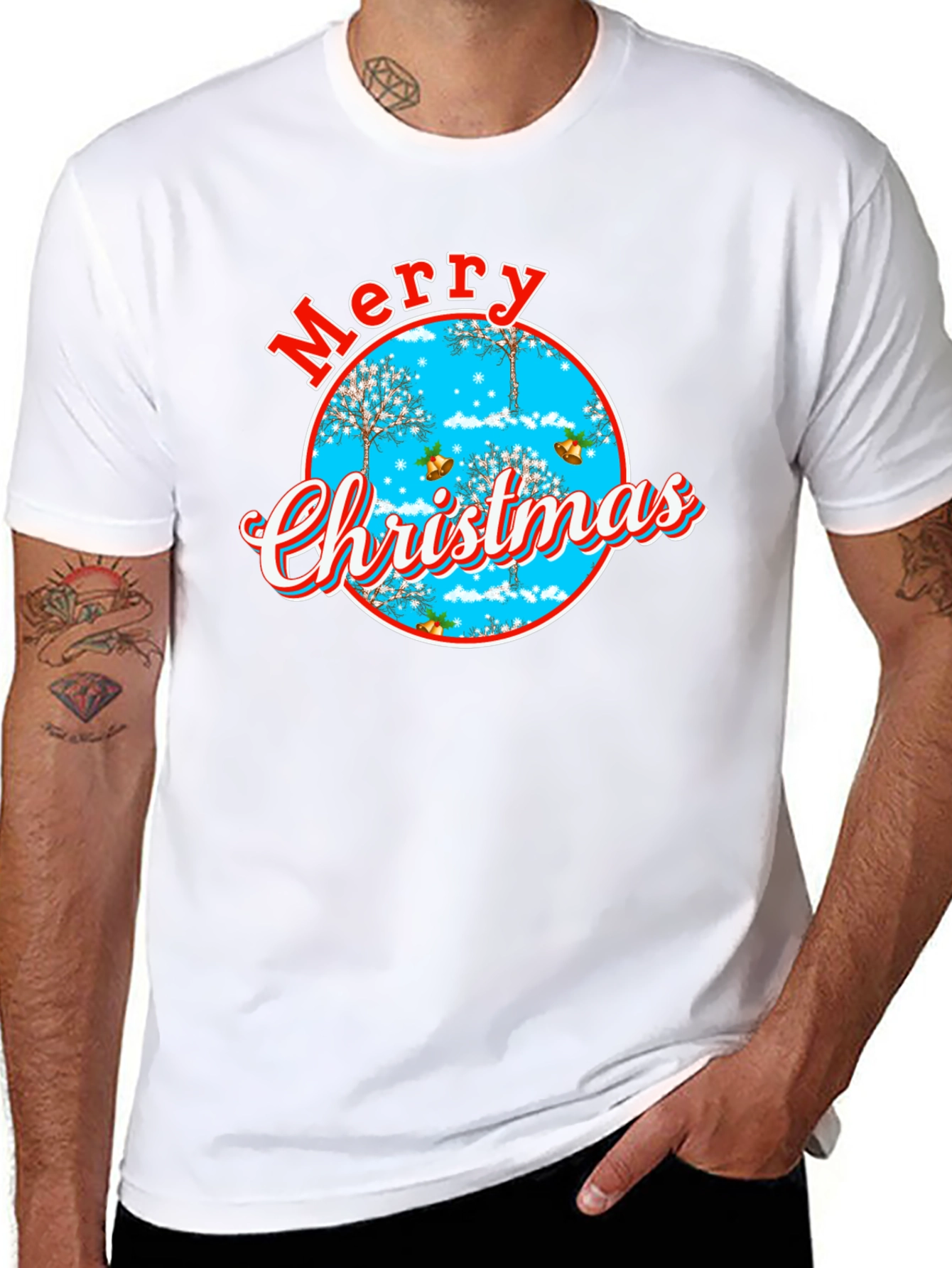Merry Christmas Holiday Graphic T-Shirt