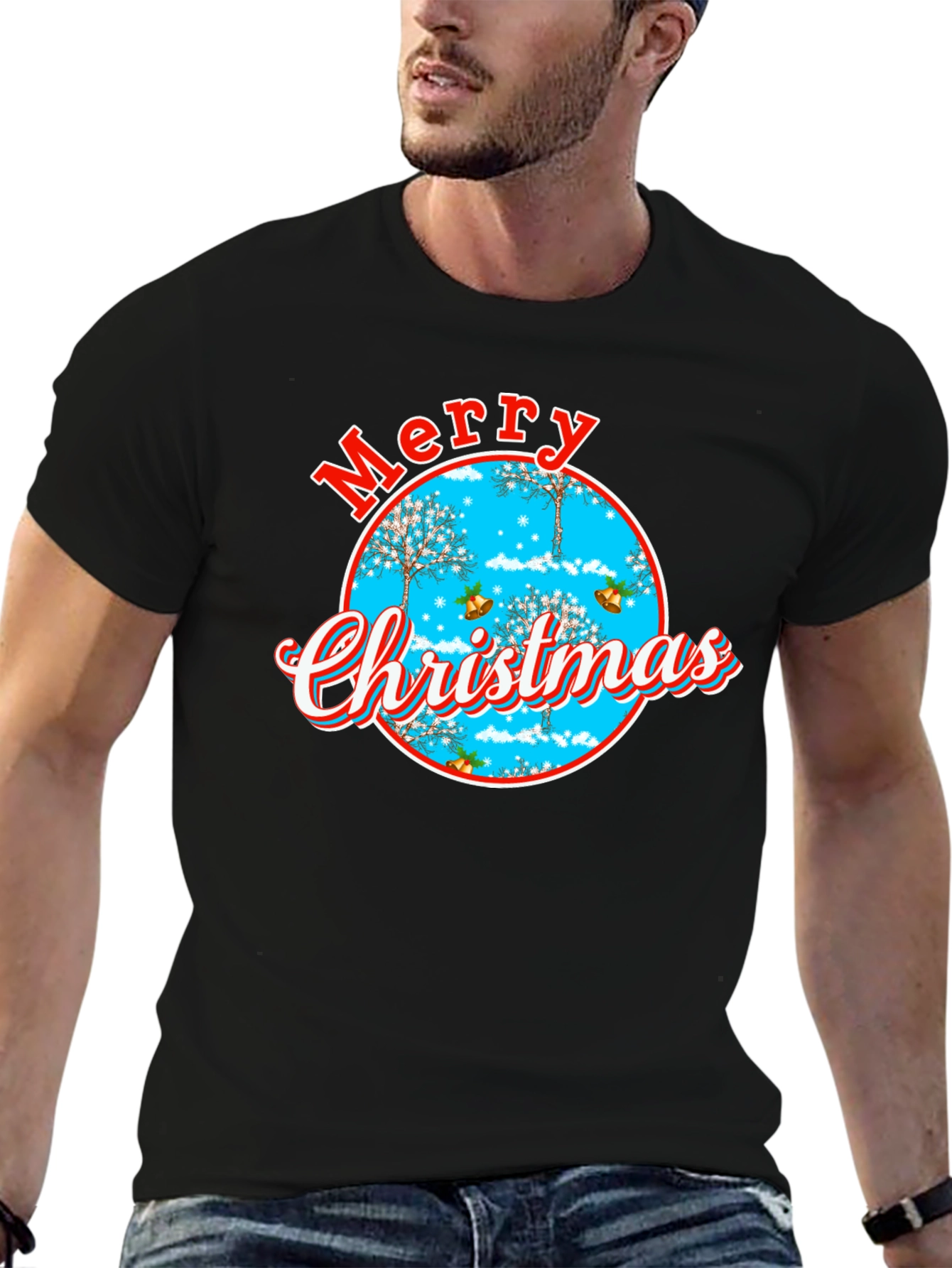 Merry Christmas Holiday Graphic T-Shirt