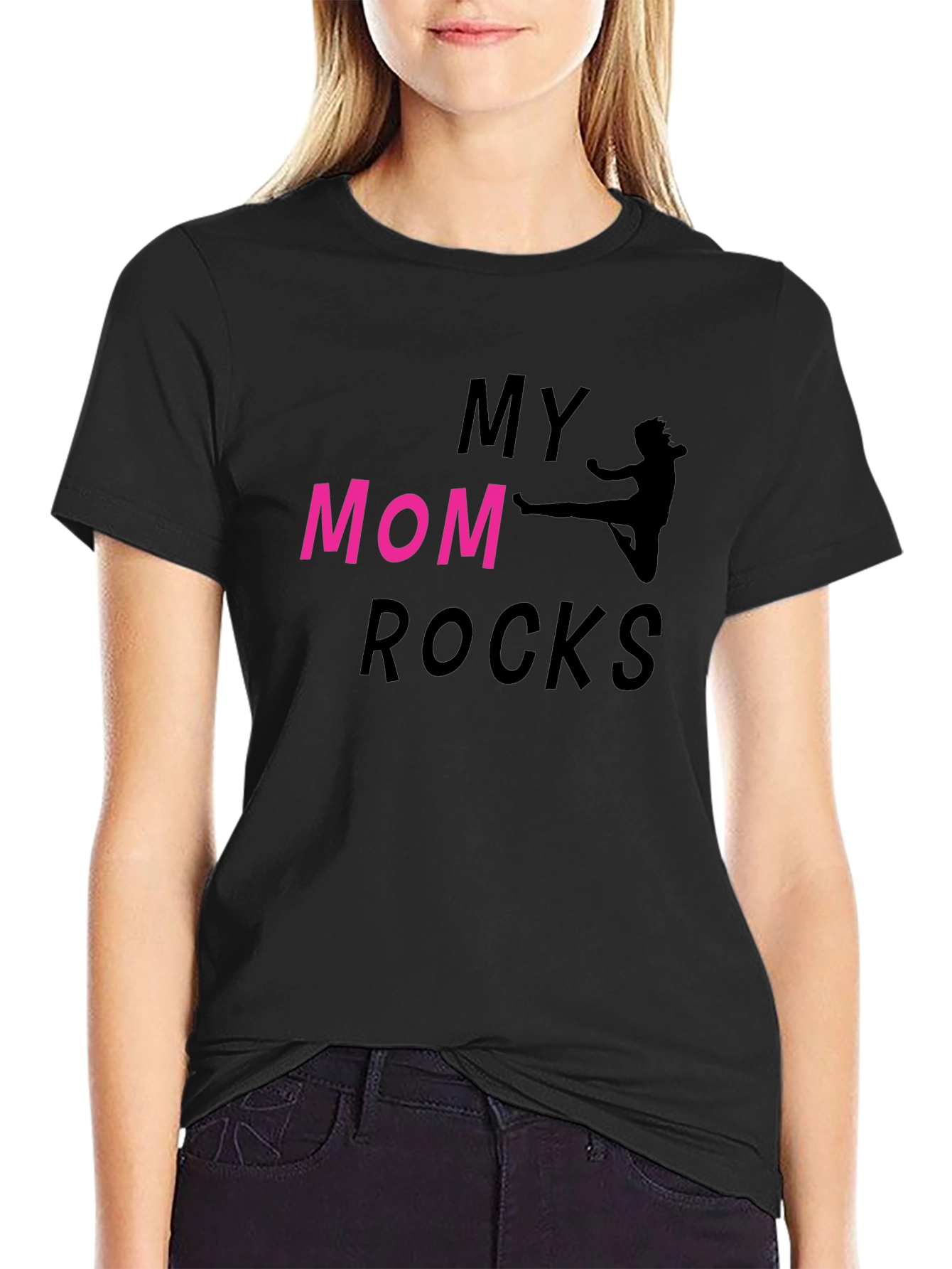 My Mom Rocks T-Shirt - Martial Arts Design