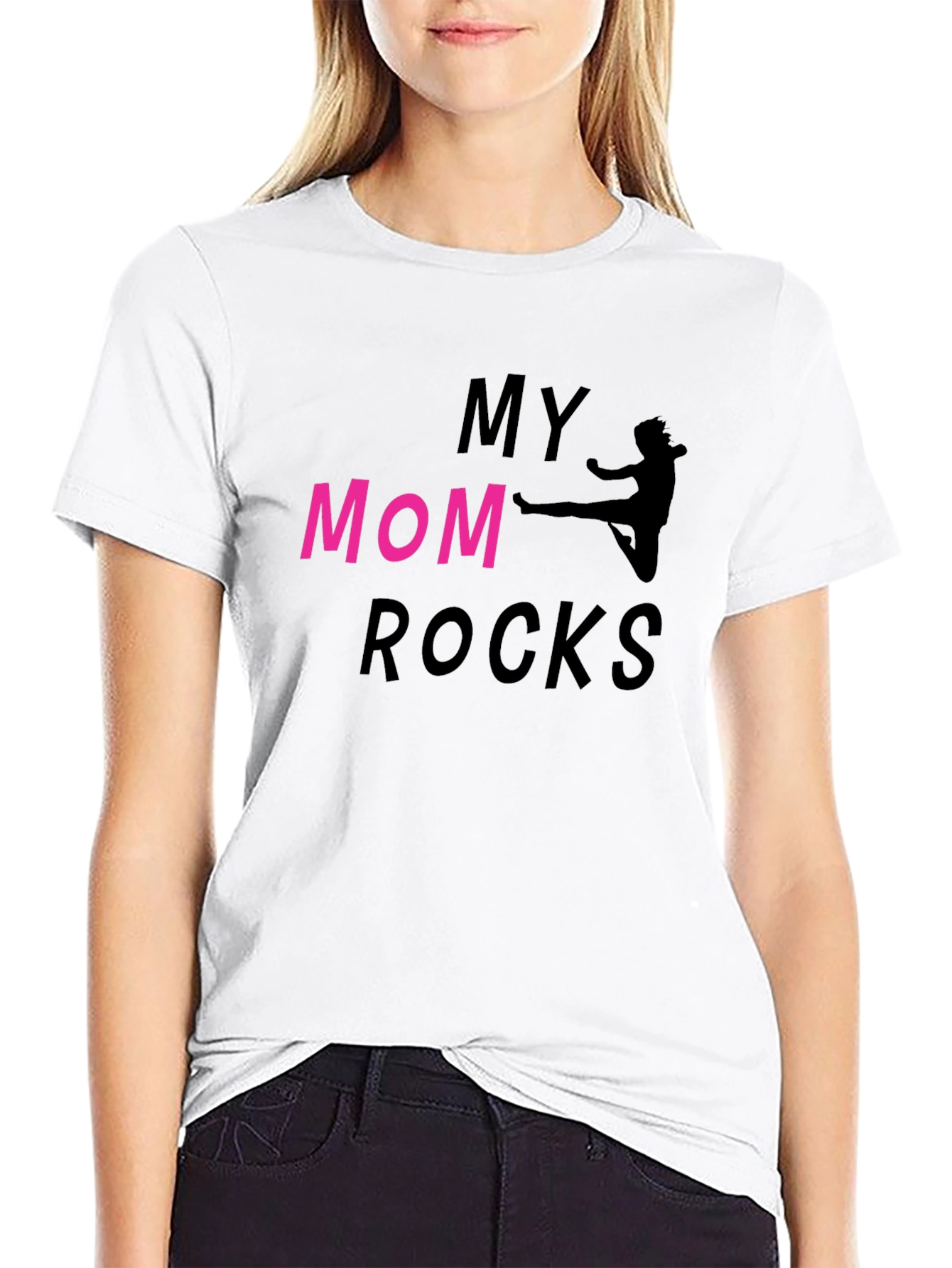 My Mom Rocks T-Shirt - Martial Arts Design
