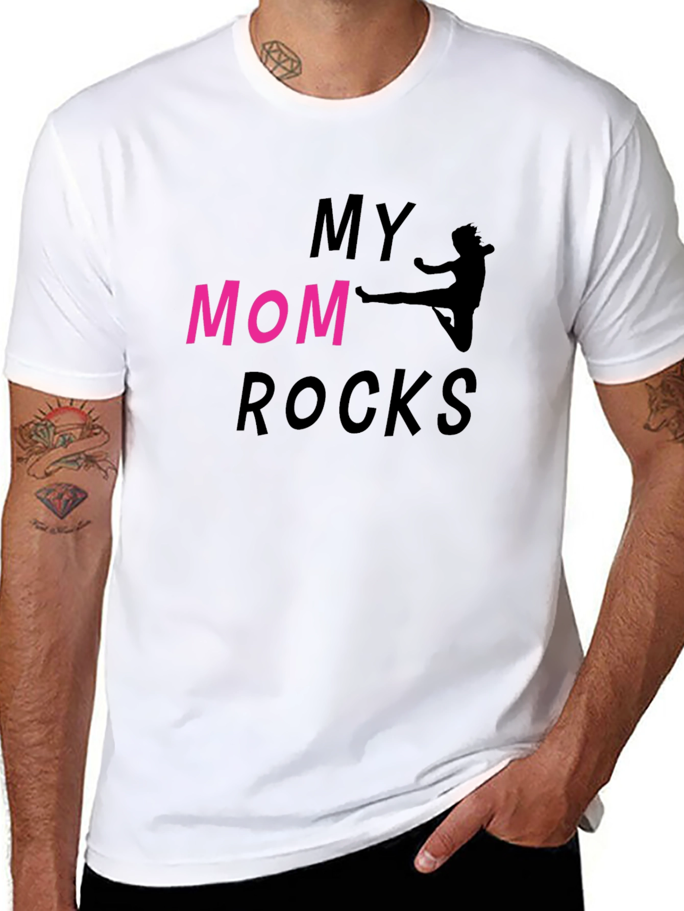 My Mom Rocks T-Shirt - Martial Arts Design