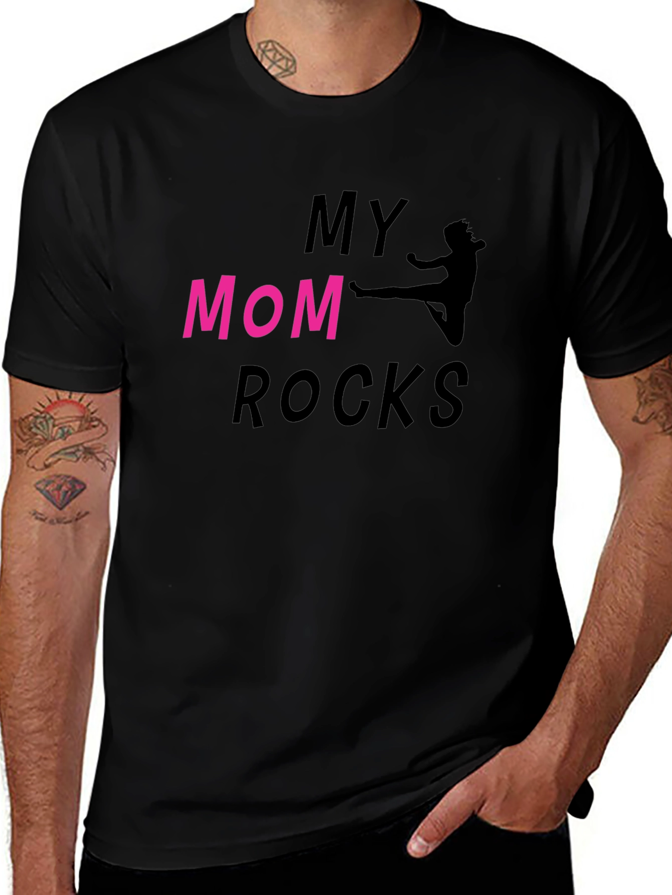 My Mom Rocks T-Shirt - Martial Arts Design
