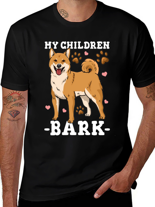 My Children Bark T-Shirt - Shiba Inu Dog Lover Tee
