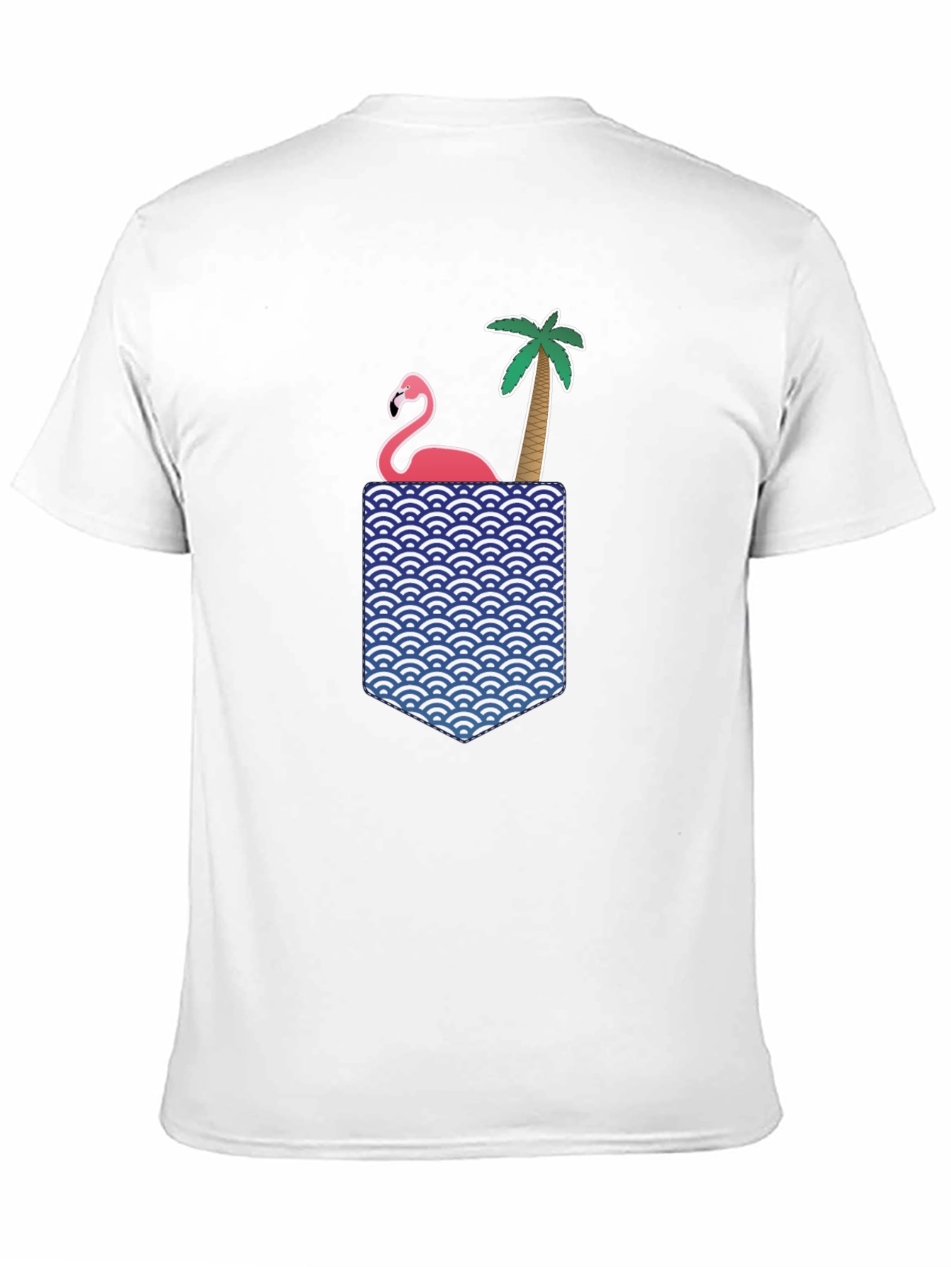 Flamingo Palm Pocket Graphic Tee