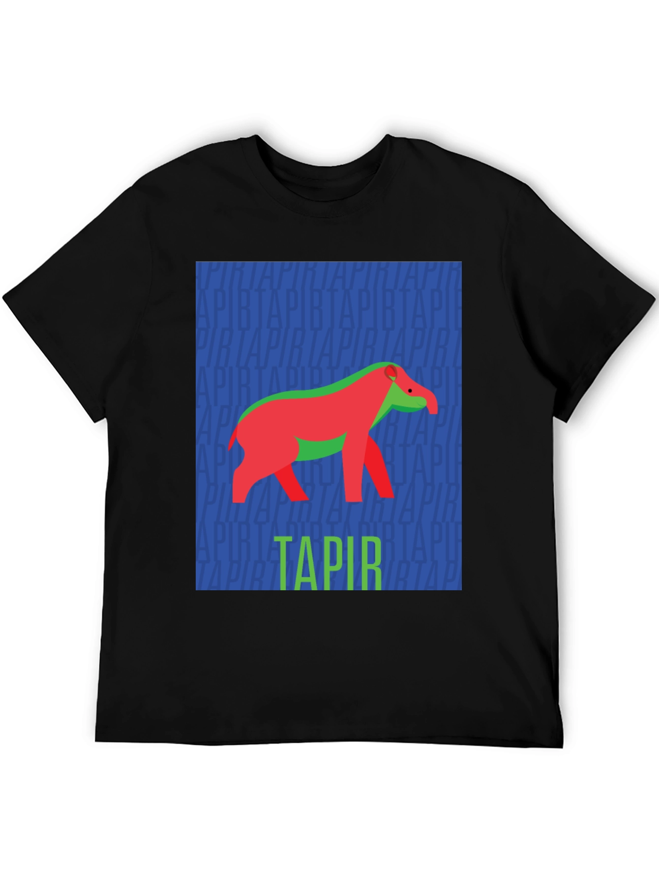 Retro Tapir Graphic Tee - Novelty Animal Lover T-Shirt