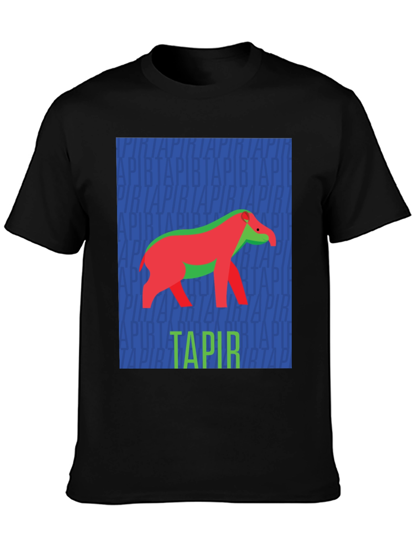 Retro Tapir Graphic Tee - Novelty Animal Lover T-Shirt