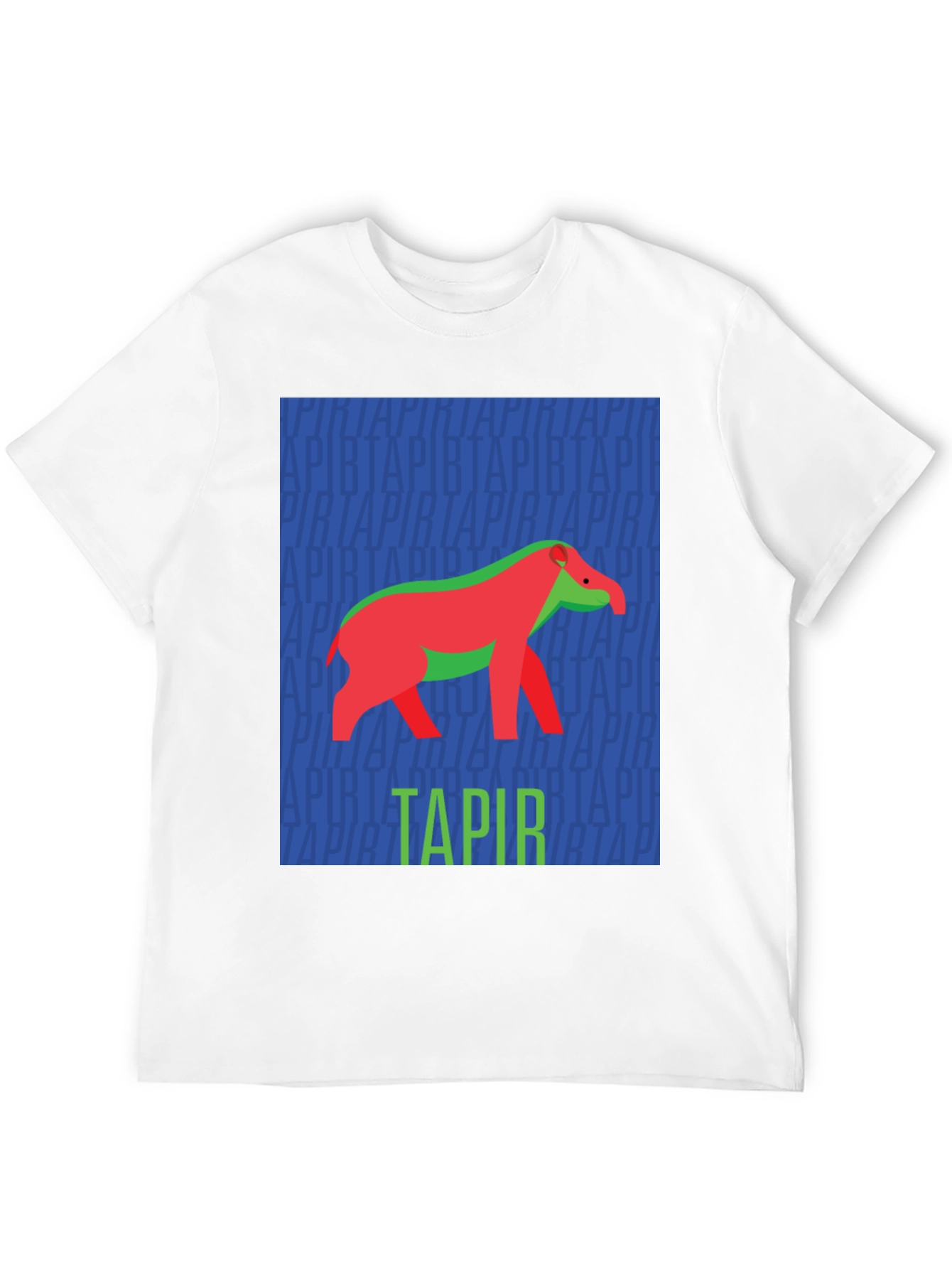 Retro Tapir Graphic Tee - Novelty Animal Lover T-Shirt