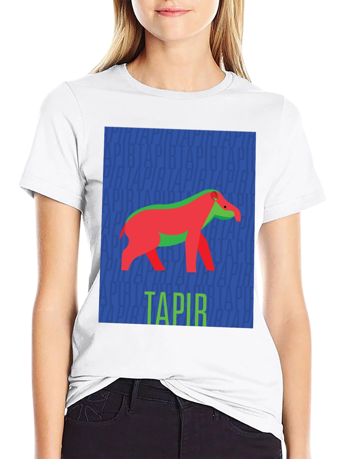 Retro Tapir Graphic Tee - Novelty Animal Lover T-Shirt