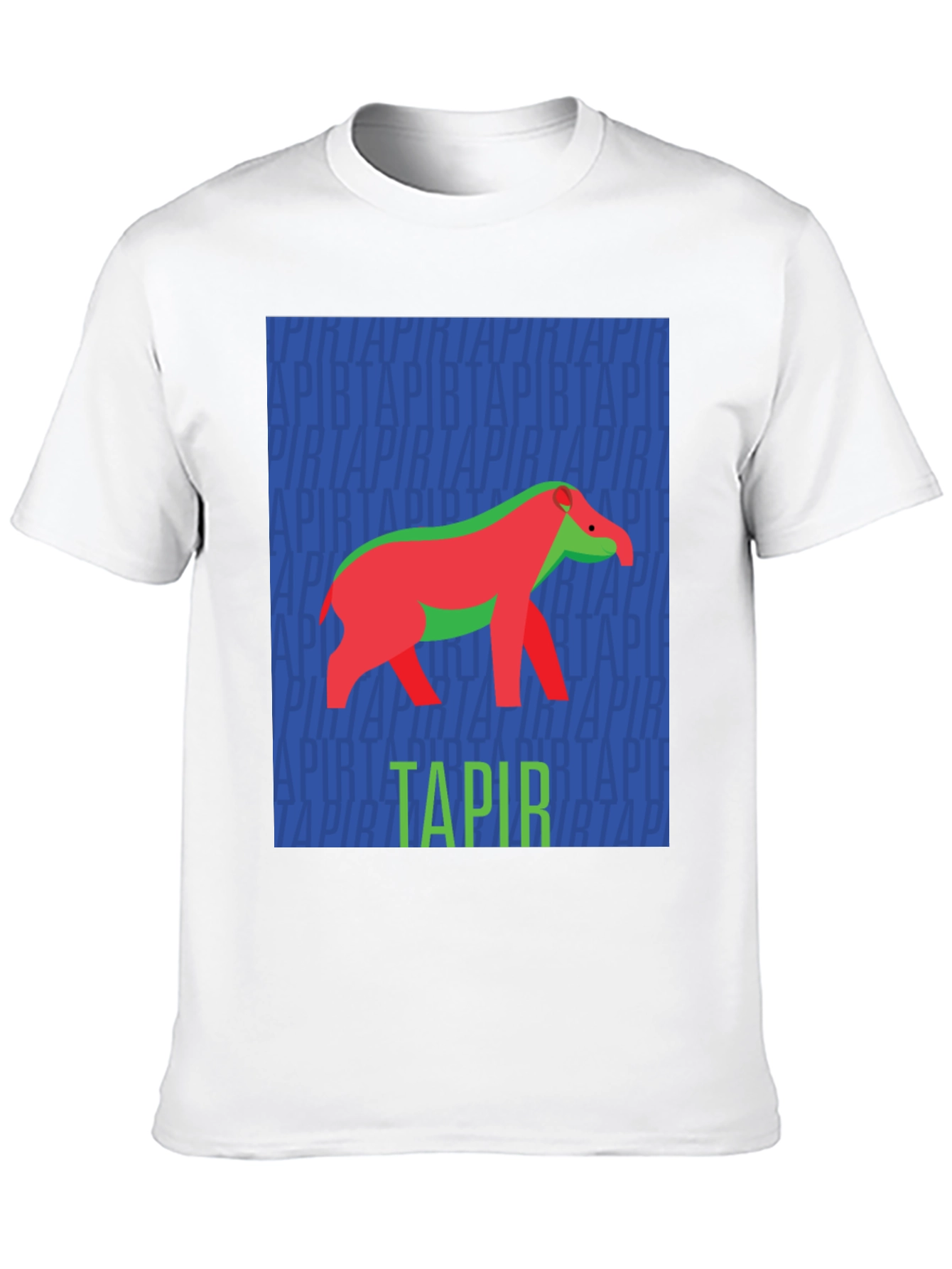 Retro Tapir Graphic Tee - Novelty Animal Lover T-Shirt