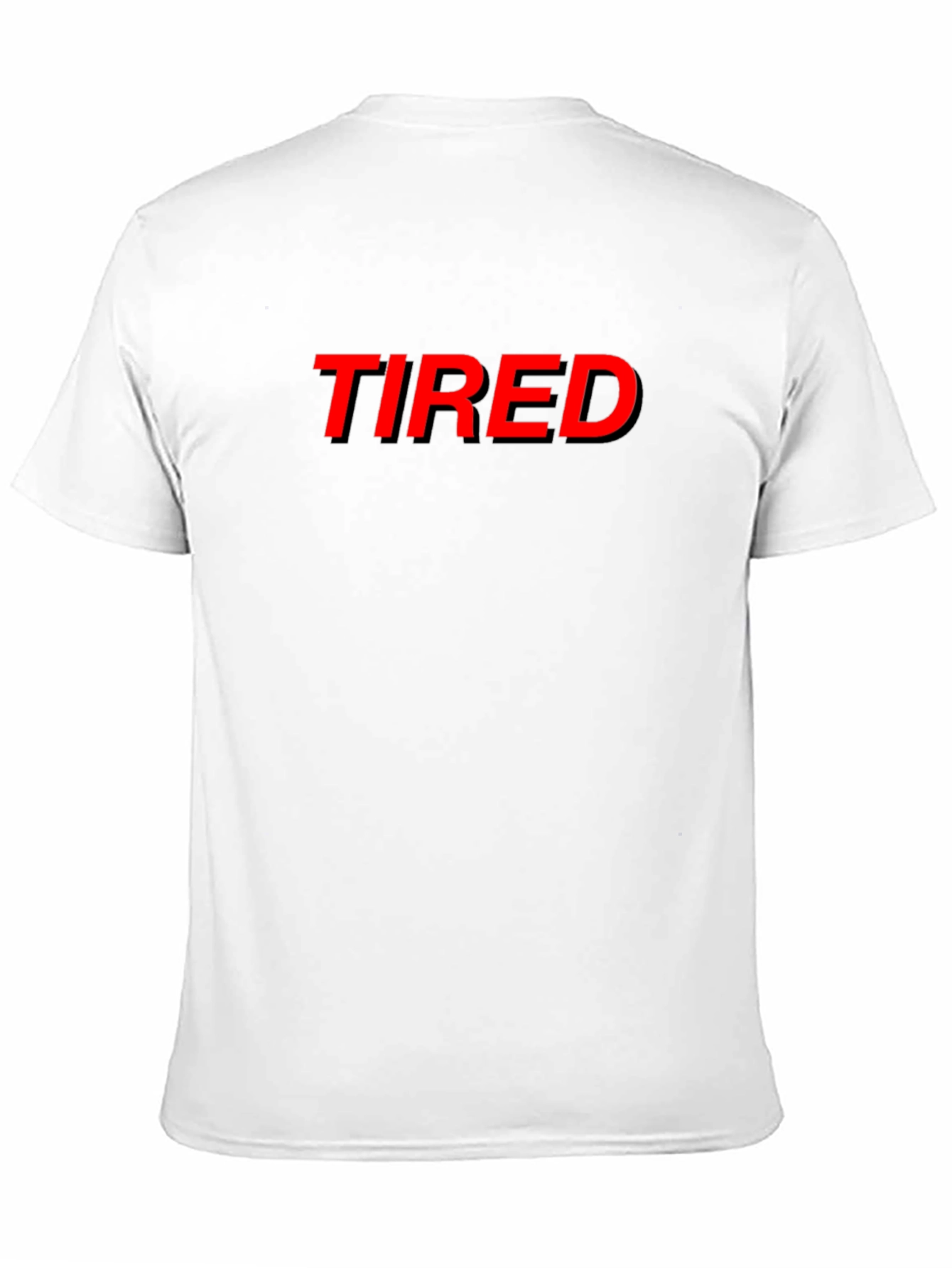 Tired Graphic Tee - Black Cotton Comfort