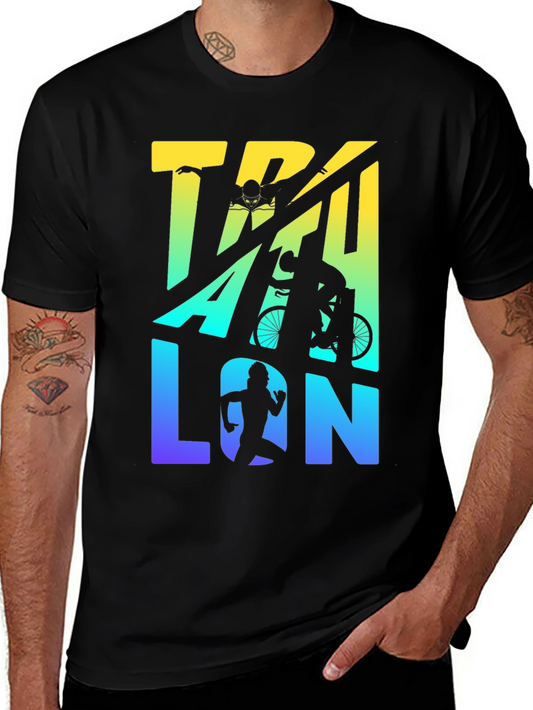 Triathlon T-Shirt | Swim Bike Run Graphic Tee