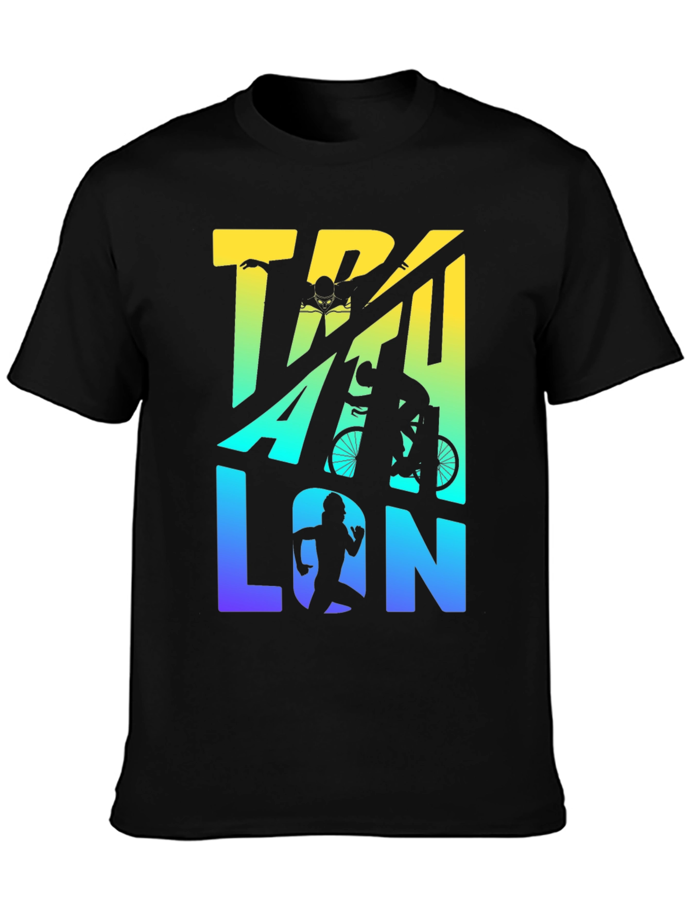 Triathlon T-Shirt | Swim Bike Run Graphic Tee