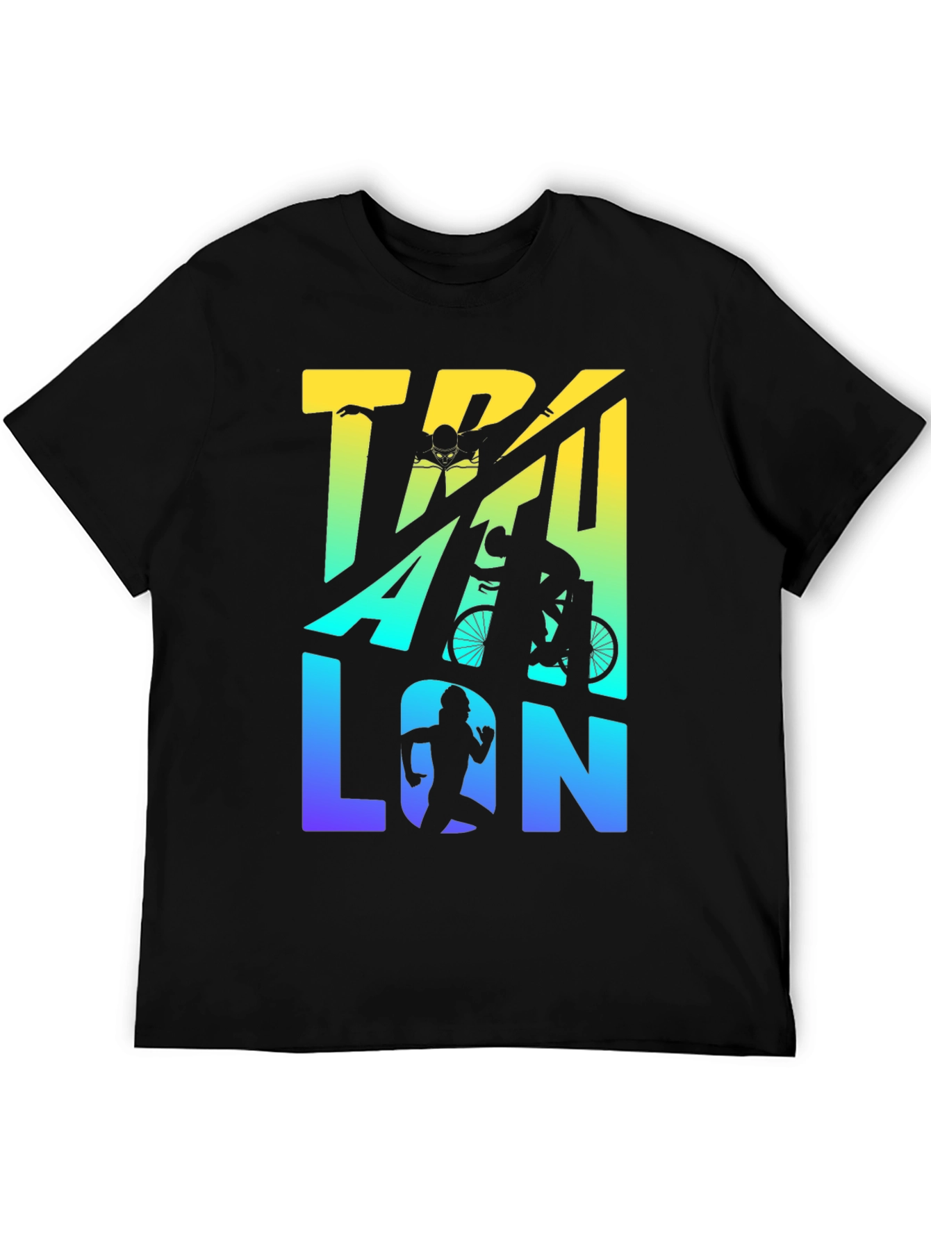 Triathlon T-Shirt | Swim Bike Run Graphic Tee