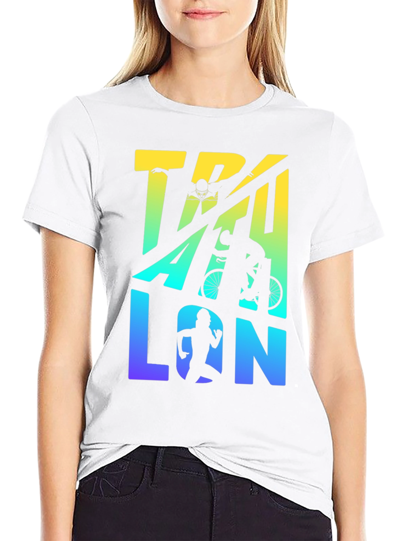 Triathlon T-Shirt | Swim Bike Run Graphic Tee