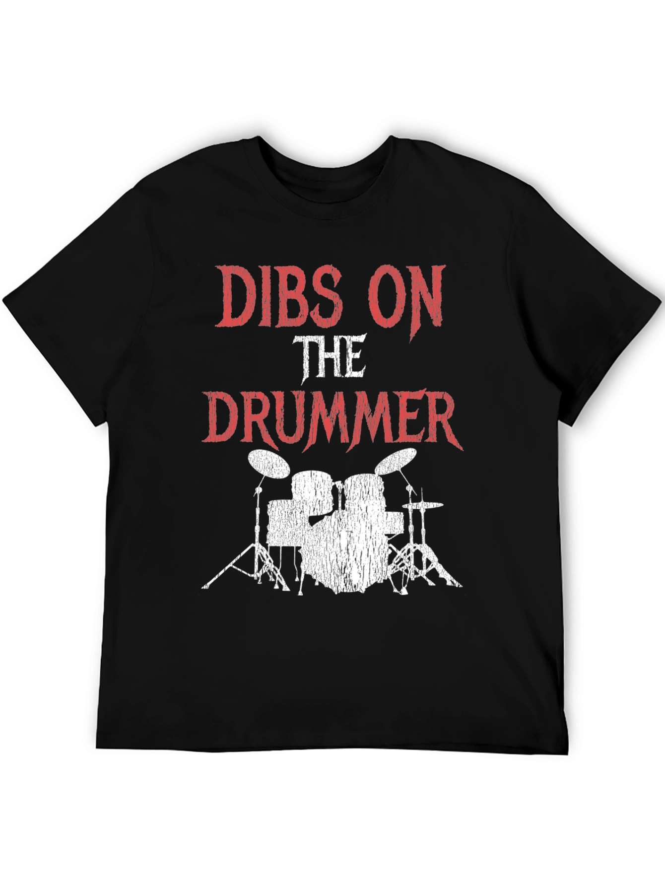 Dibs on the Drummer Graphic Tee - Black
