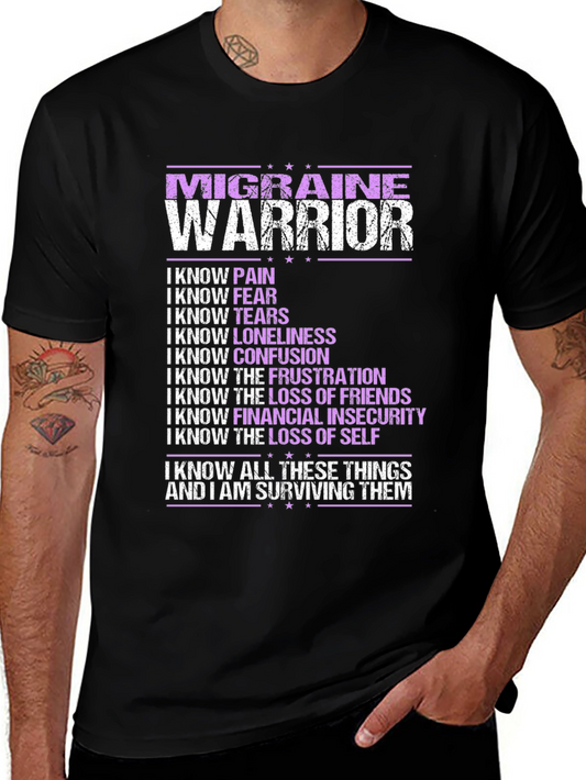 Migraine Warrior T-Shirt: Surviving & Strong