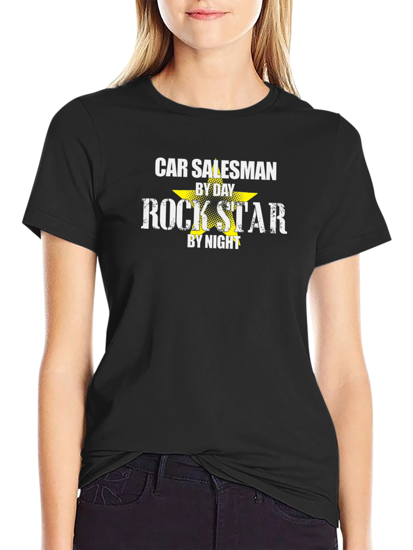 Car Salesman Rock Star Graphic Tee