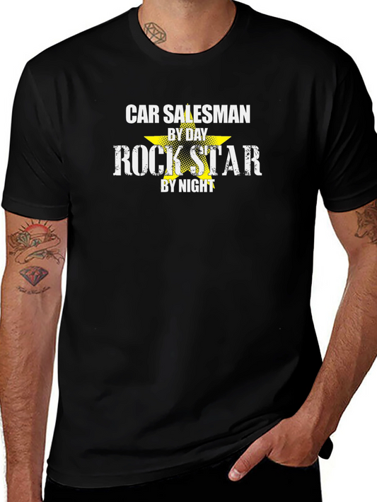 Car Salesman Rock Star Graphic Tee