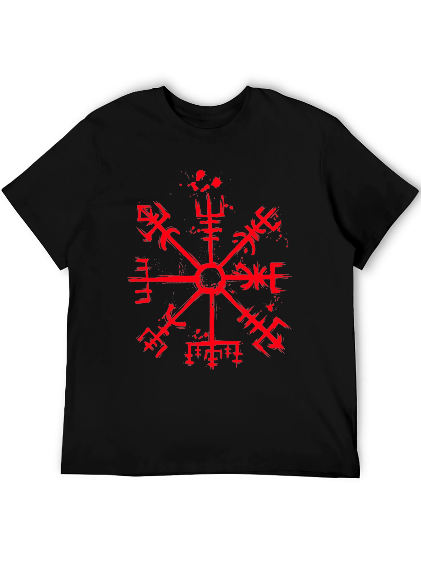 Viking Compass Black Graphic Tee