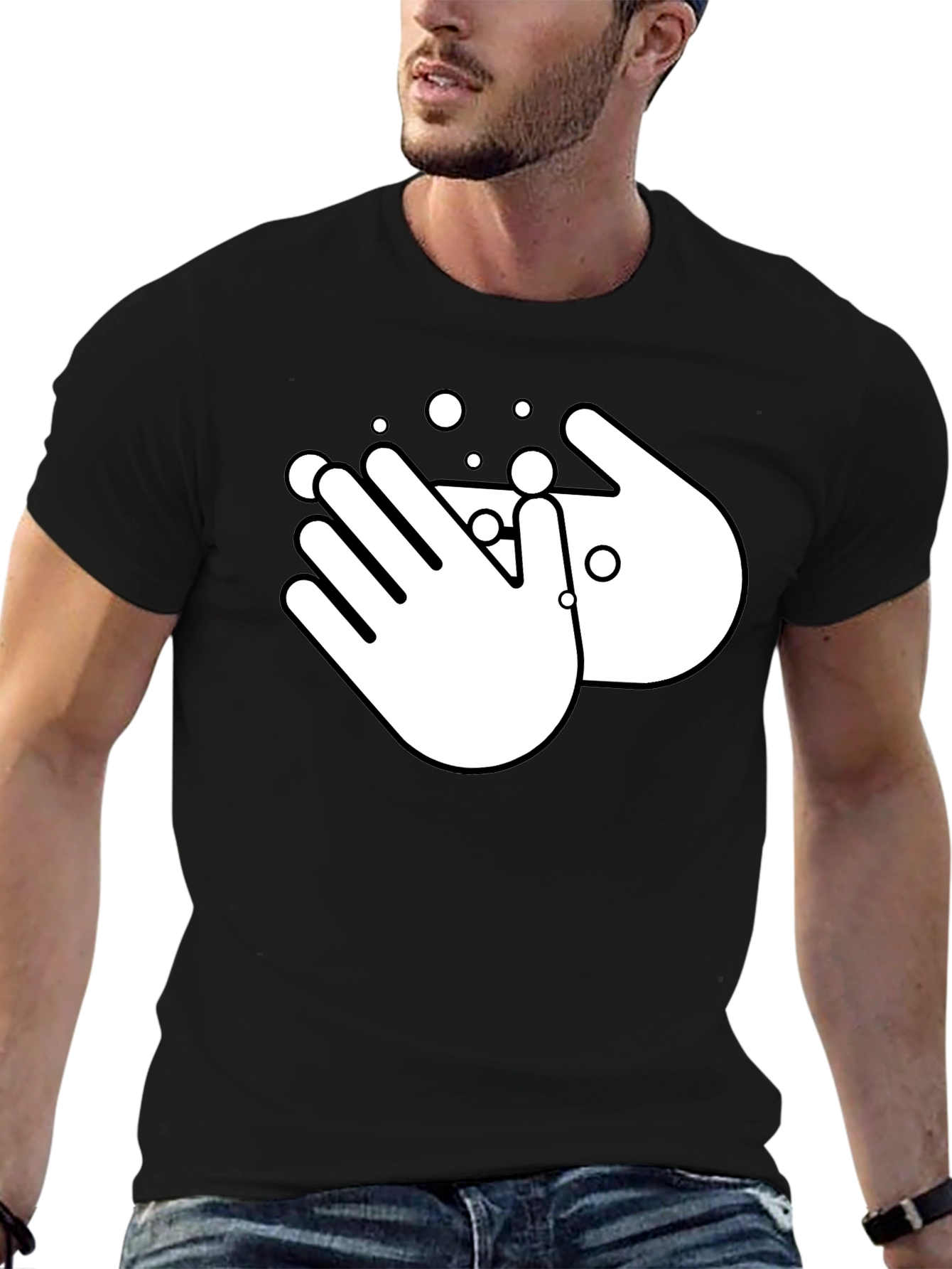 Wash Your Hands Black T-Shirt
