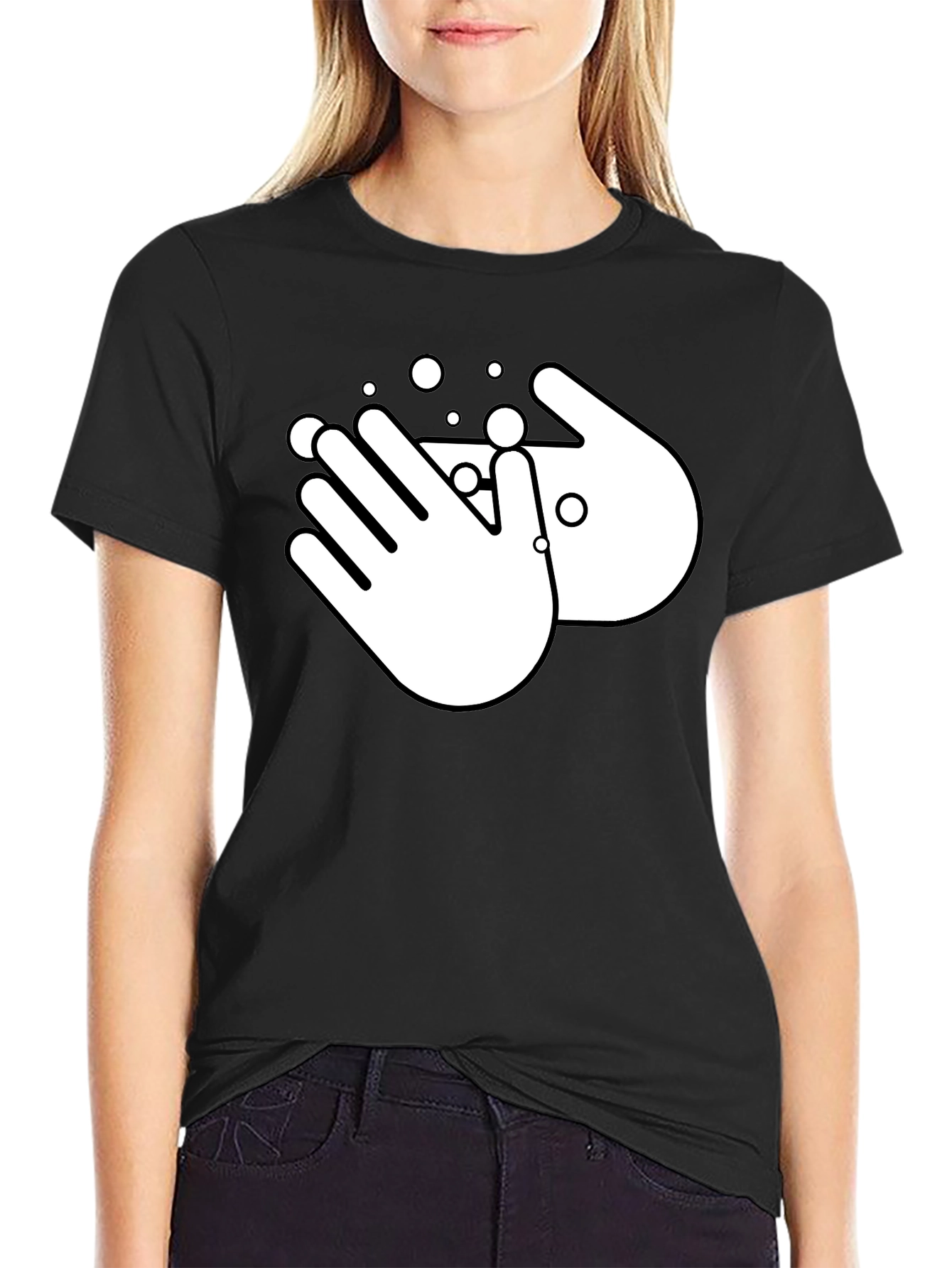 Wash Your Hands Black T-Shirt