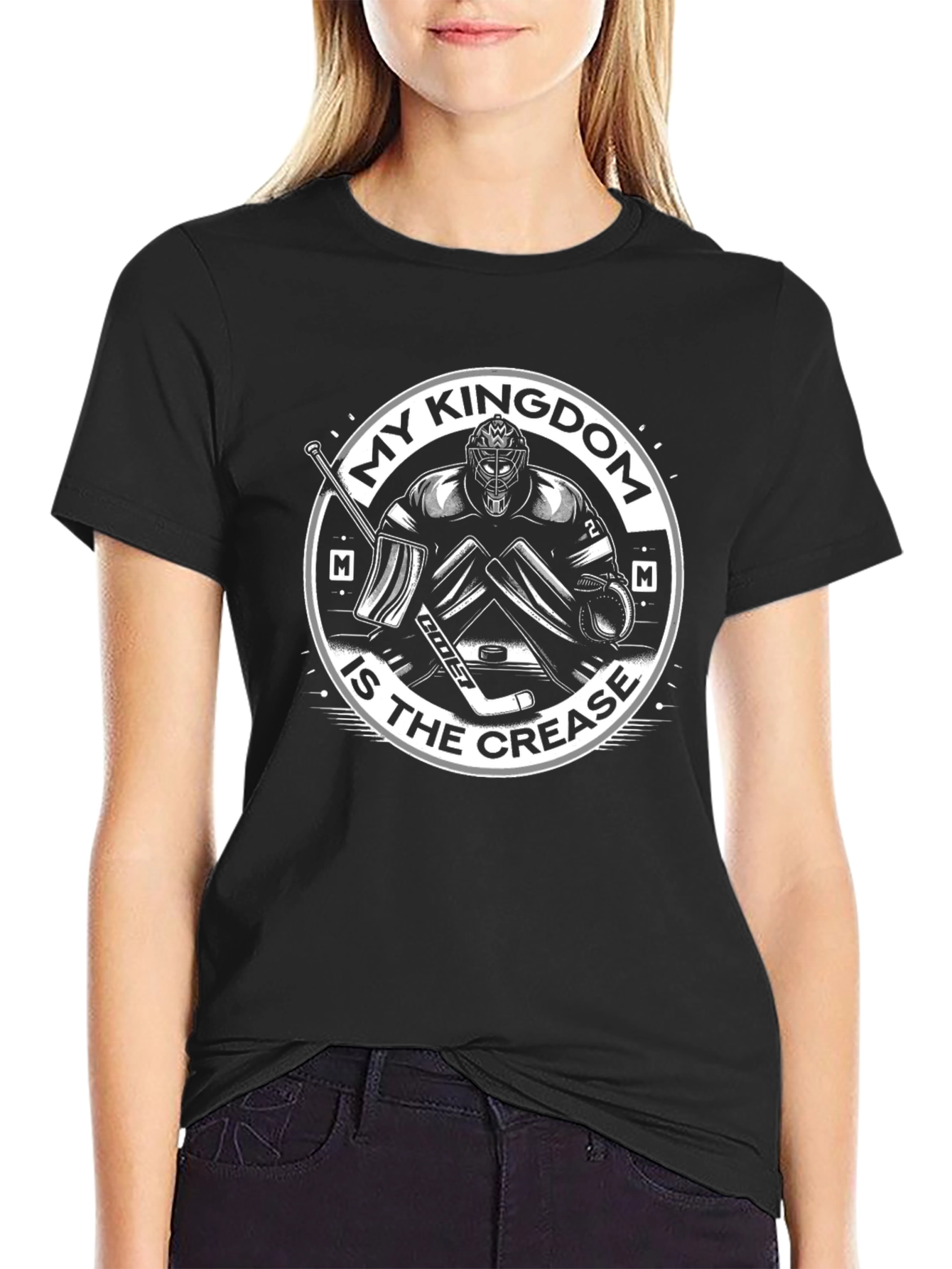 Hockey Goalie T-Shirt: My Kingdom Is The Crease