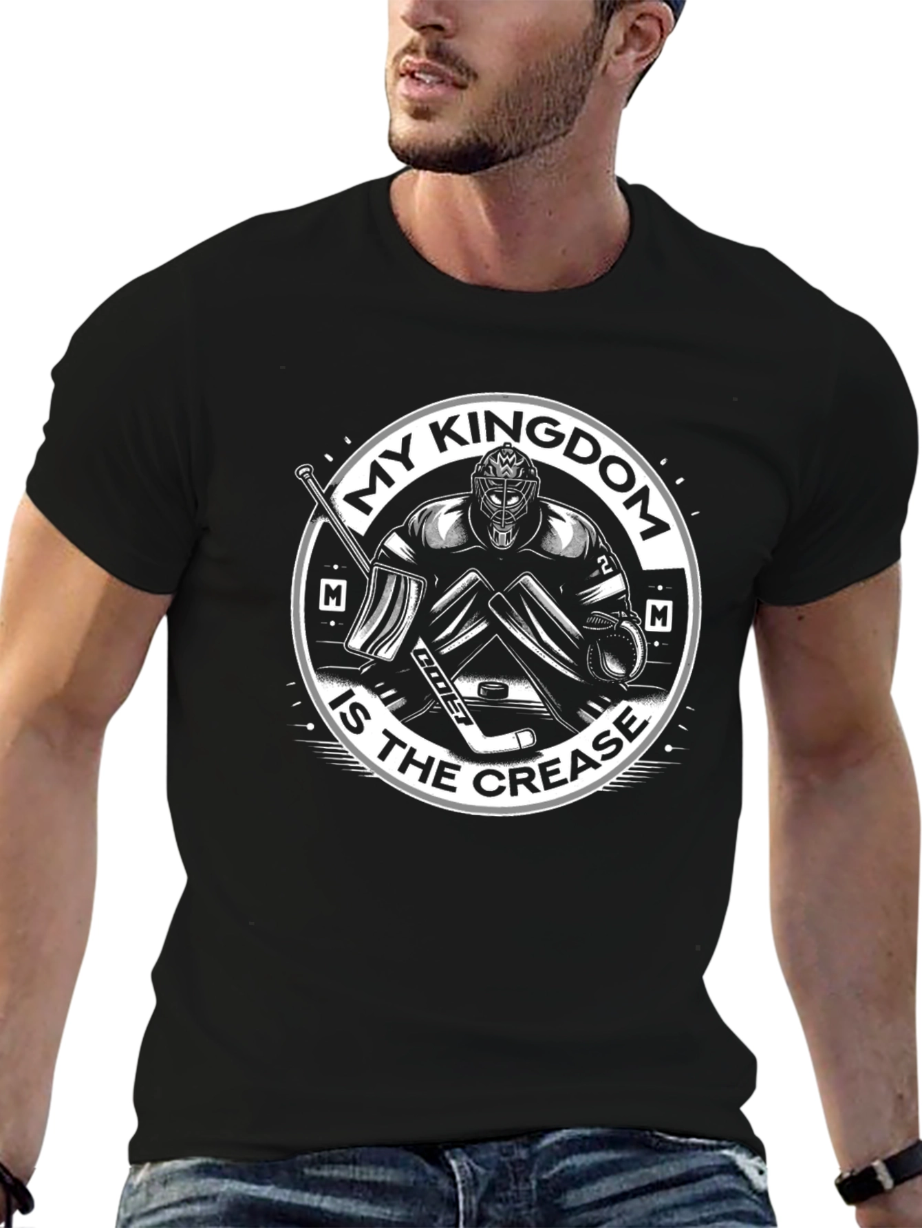 Hockey Goalie T-Shirt: My Kingdom Is The Crease
