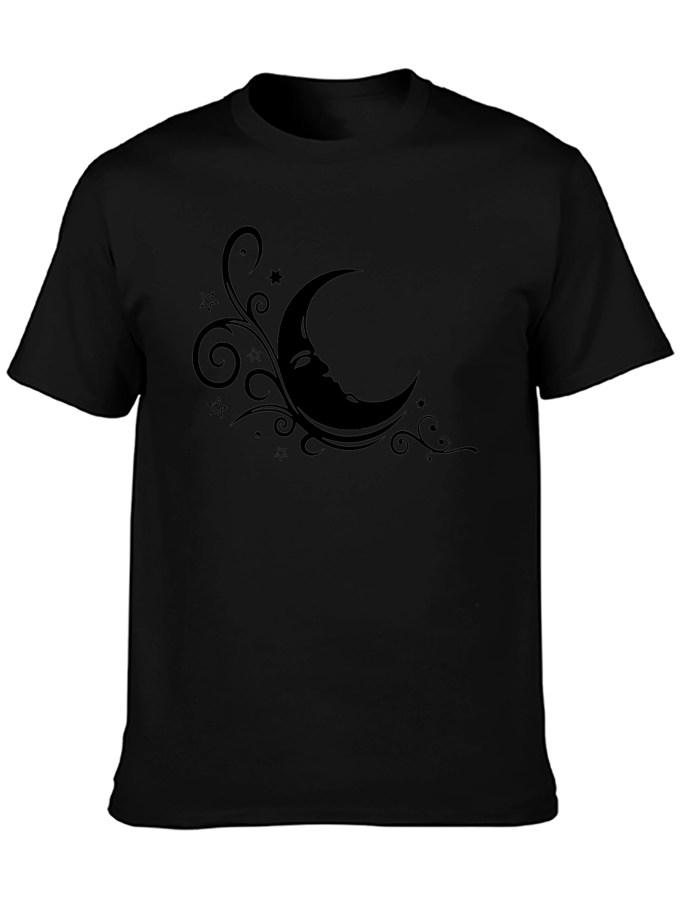 Mystic Moon Graphic Tee - Mens Black T-Shirt