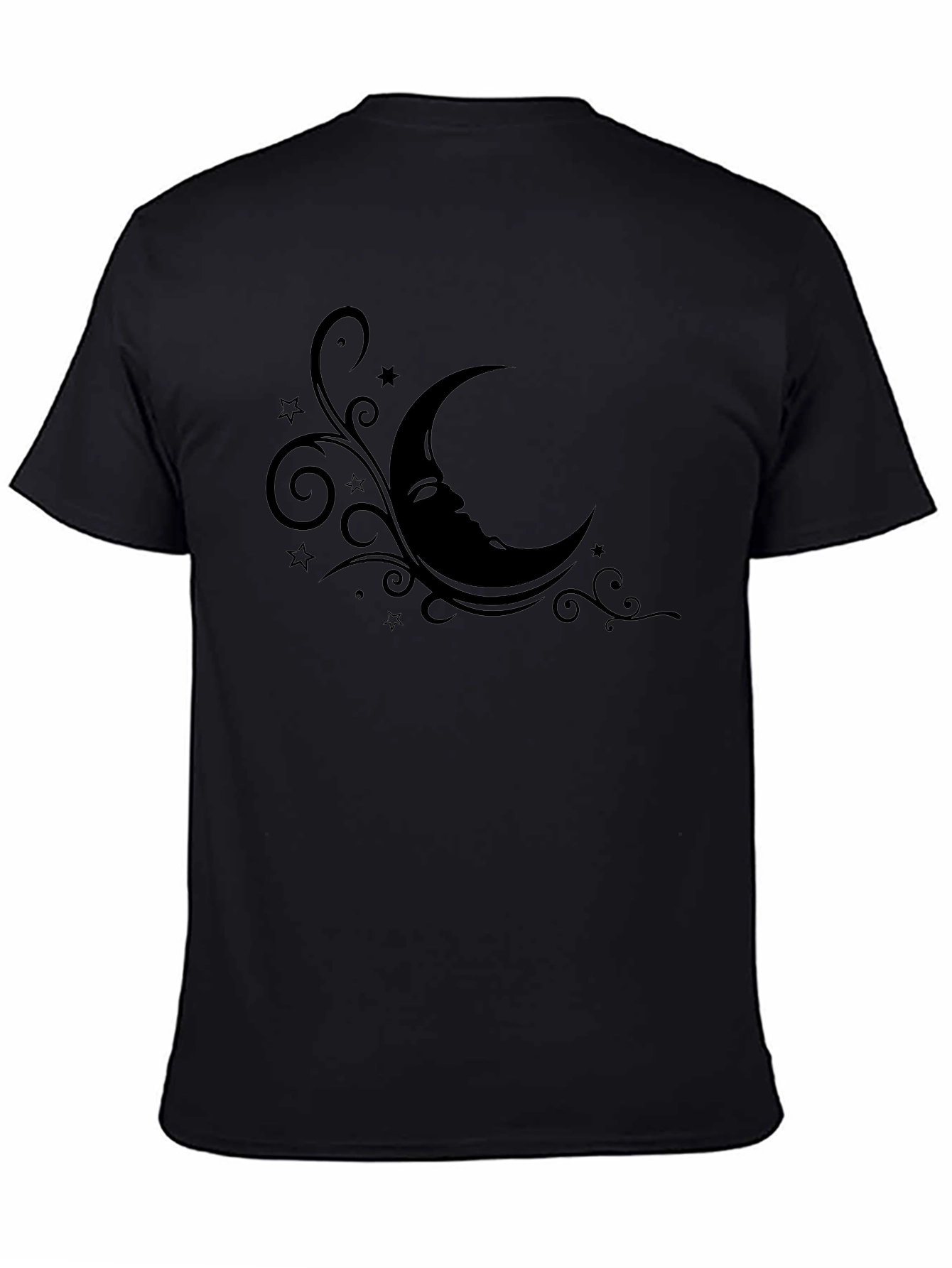 Mystic Moon Graphic Tee - Mens Black T-Shirt
