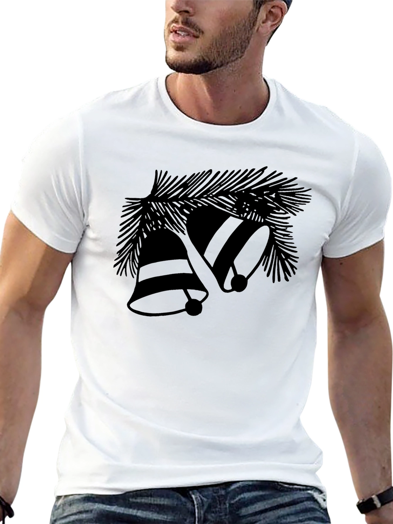 Festive Bells Graphic Tee - Holiday Cheer