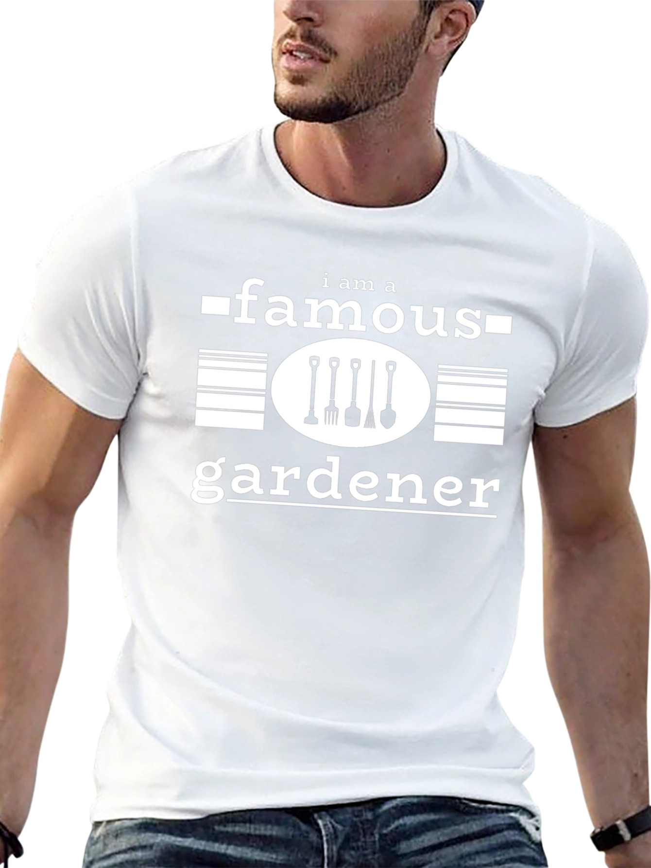 I Am A Famous Gardener T-Shirt - Black