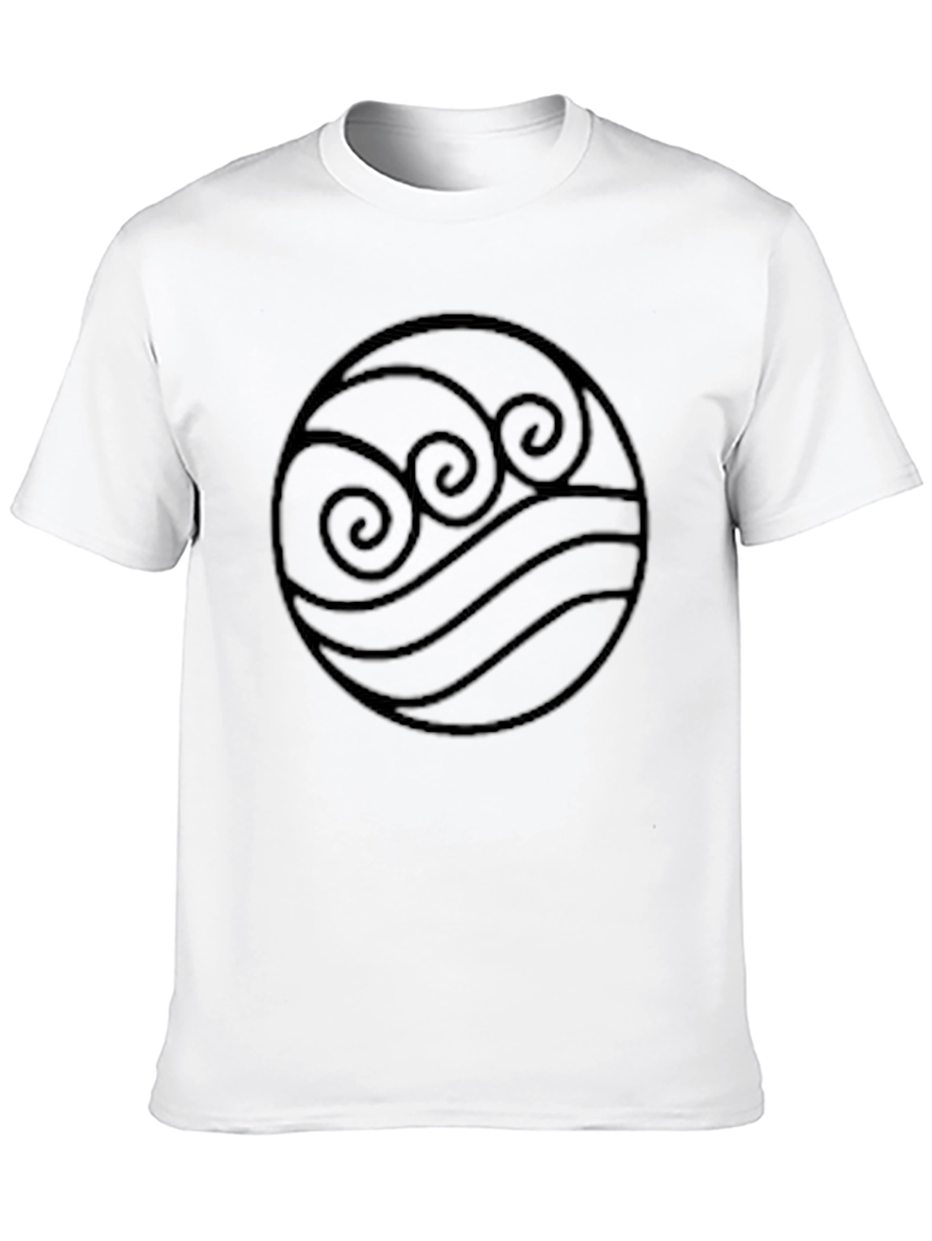 Water Tribe Symbol Black T-Shirt