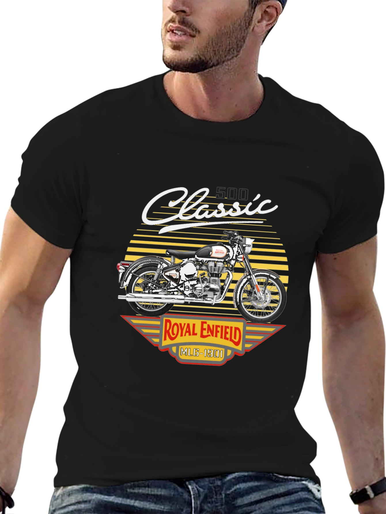 Royal Enfield Classic Motorcycle Graphic T-Shirt