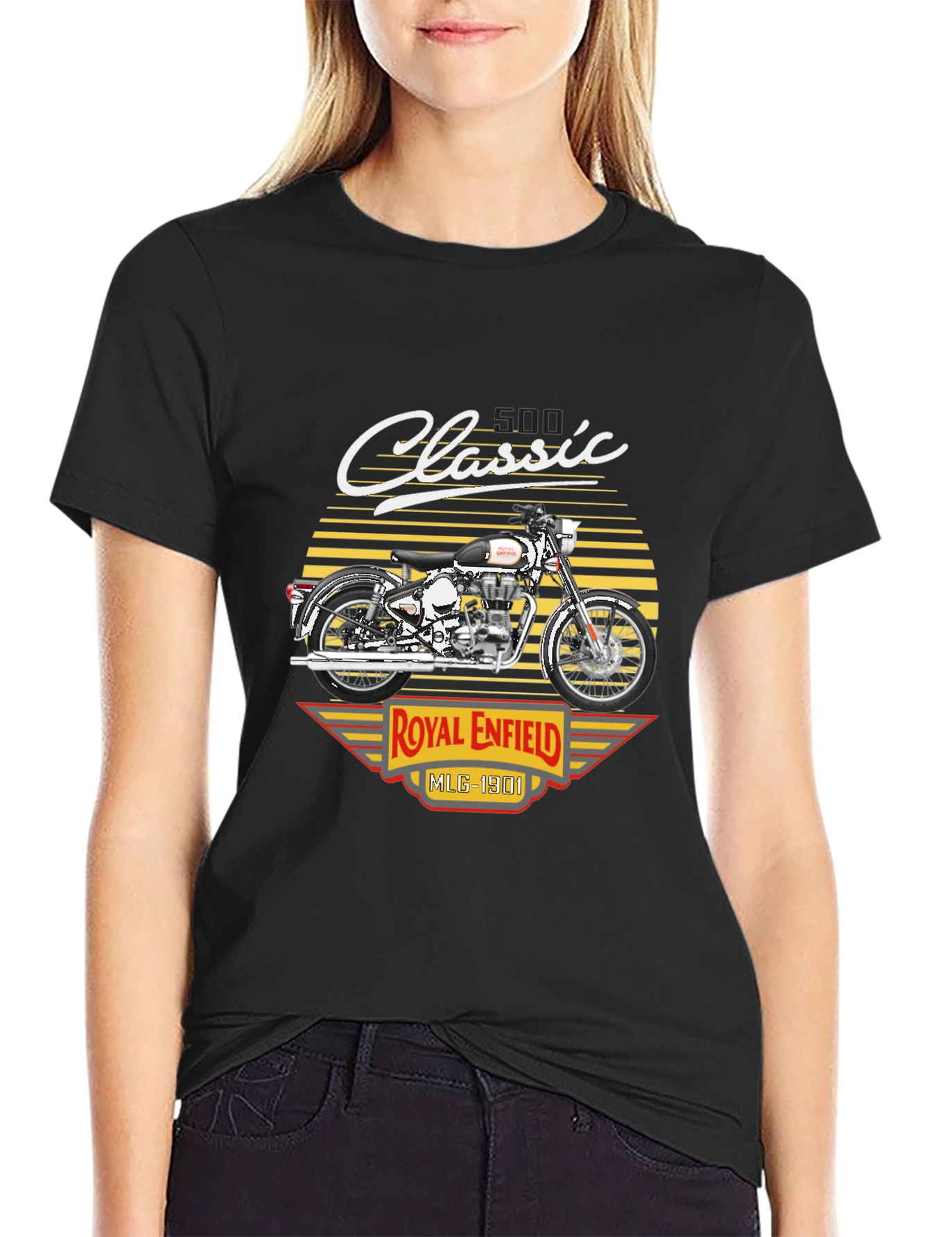 Royal Enfield Classic Motorcycle Graphic T-Shirt